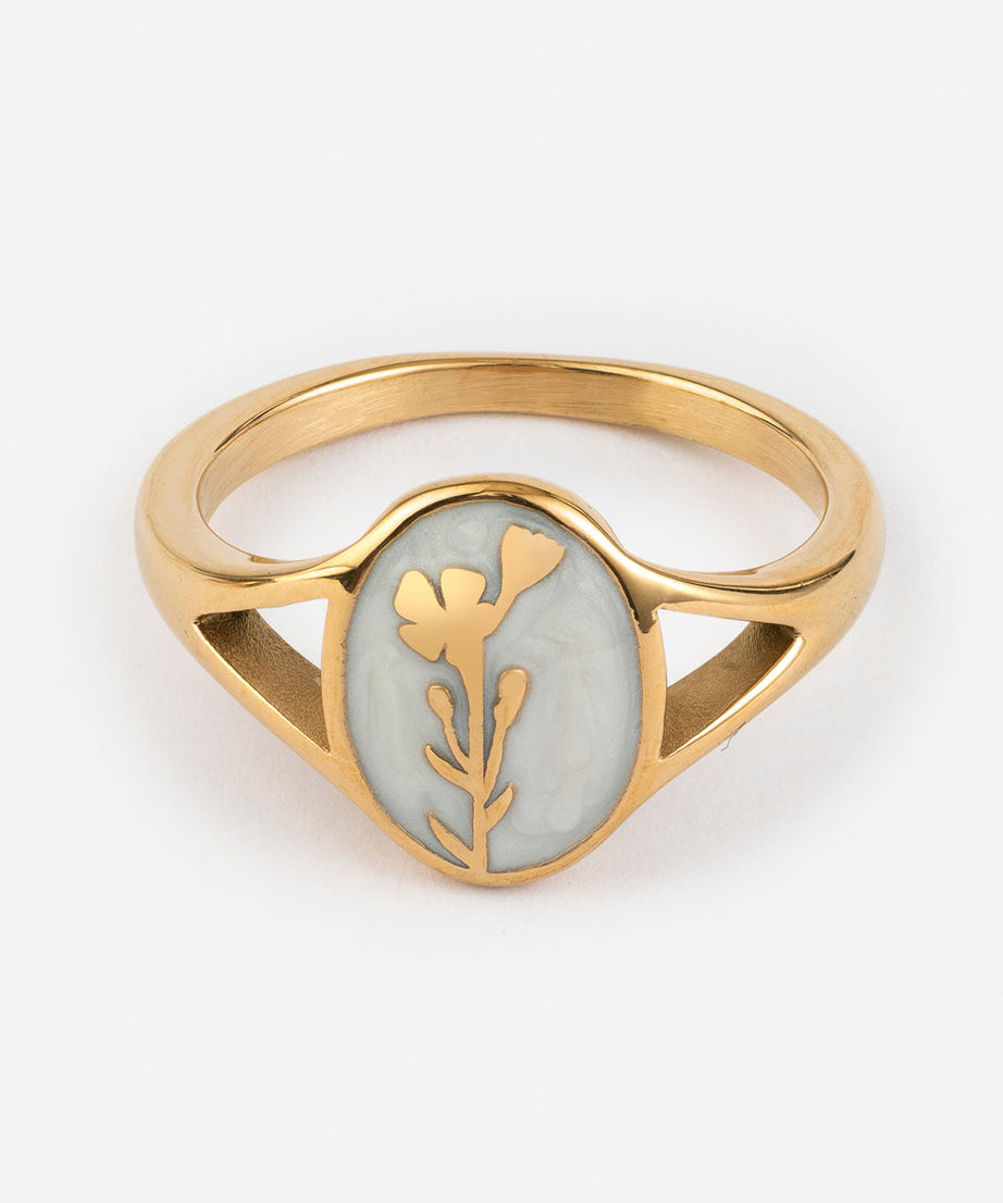 Wildflower Signet Ring