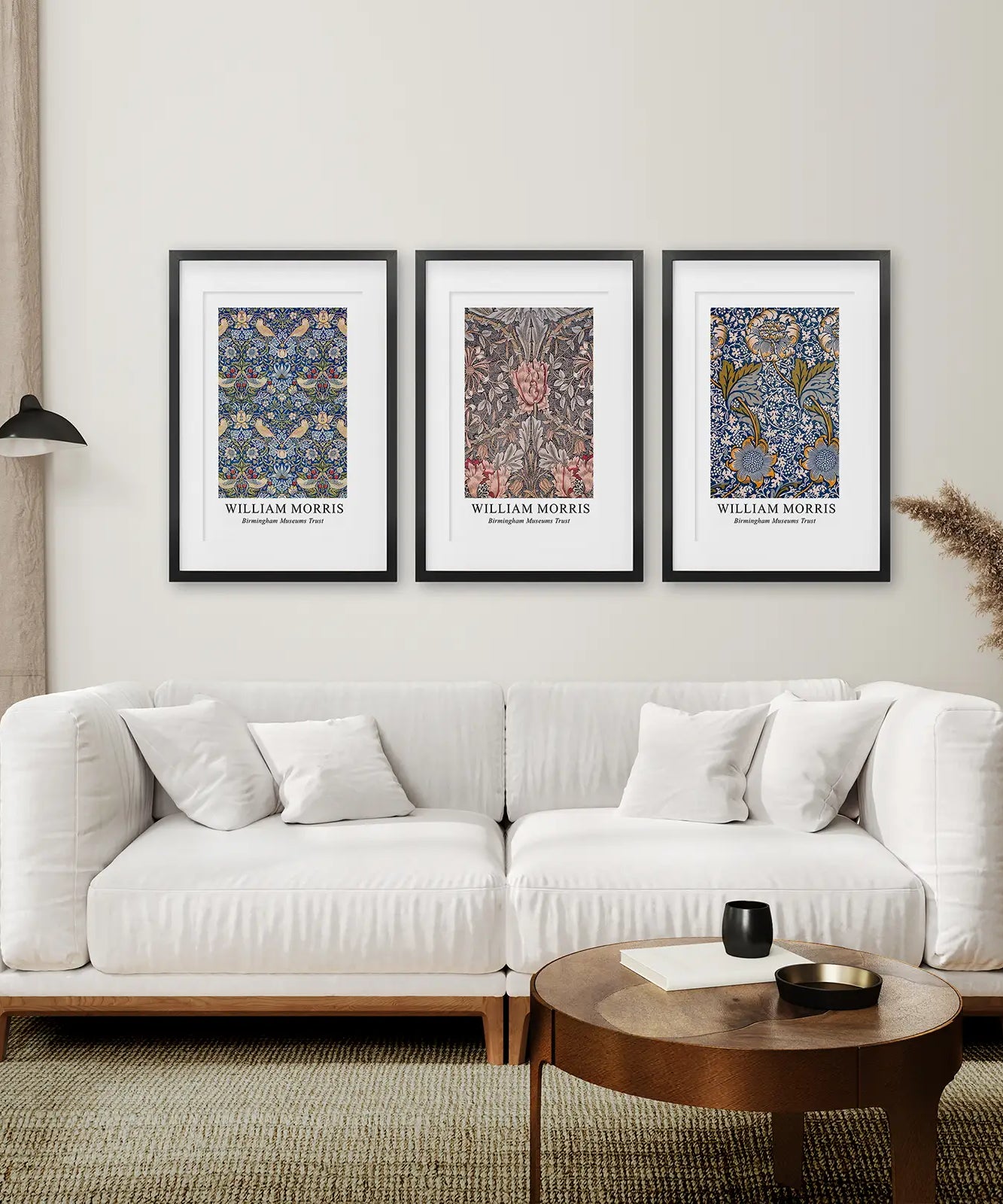 Moderne Jugendstil William Morris 3er Set Drucke