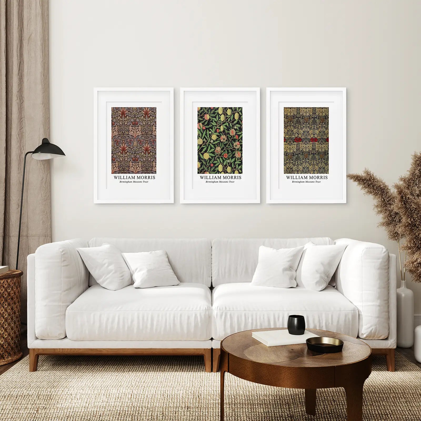 William Morris 3-teiliges Wandbild Set Heimdeko