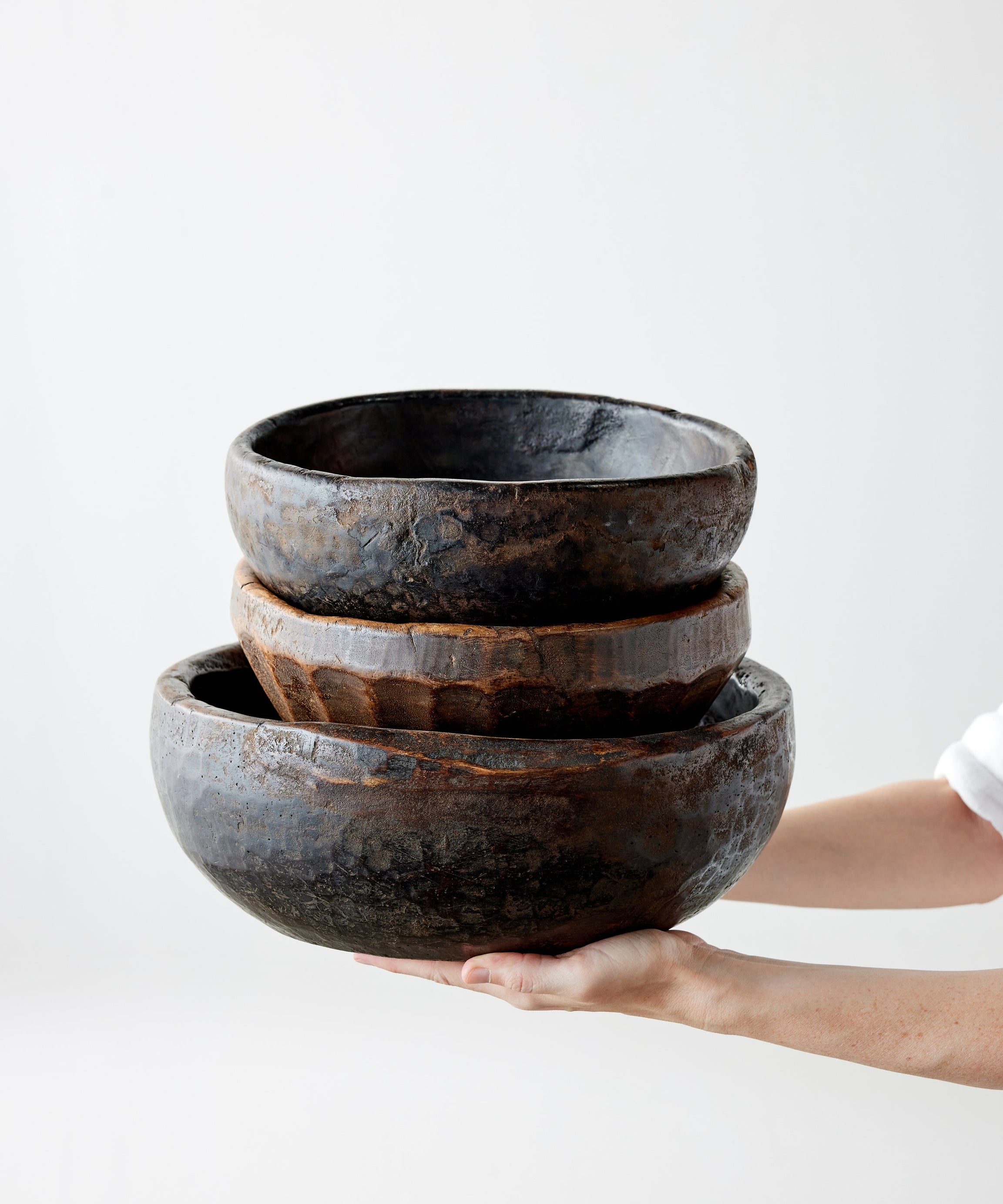 Vintage Iroko Wood Bowl