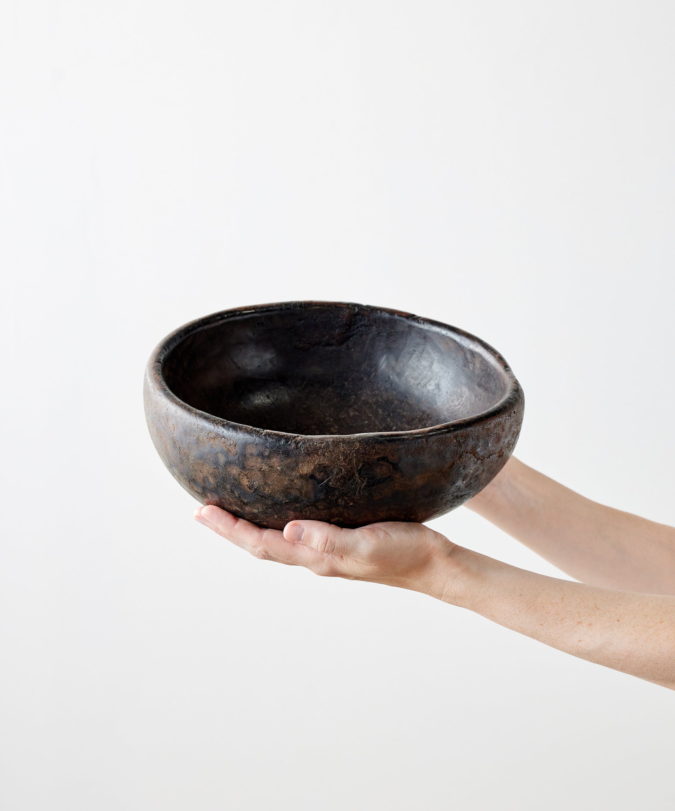 Vintage Iroko Wood Bowl