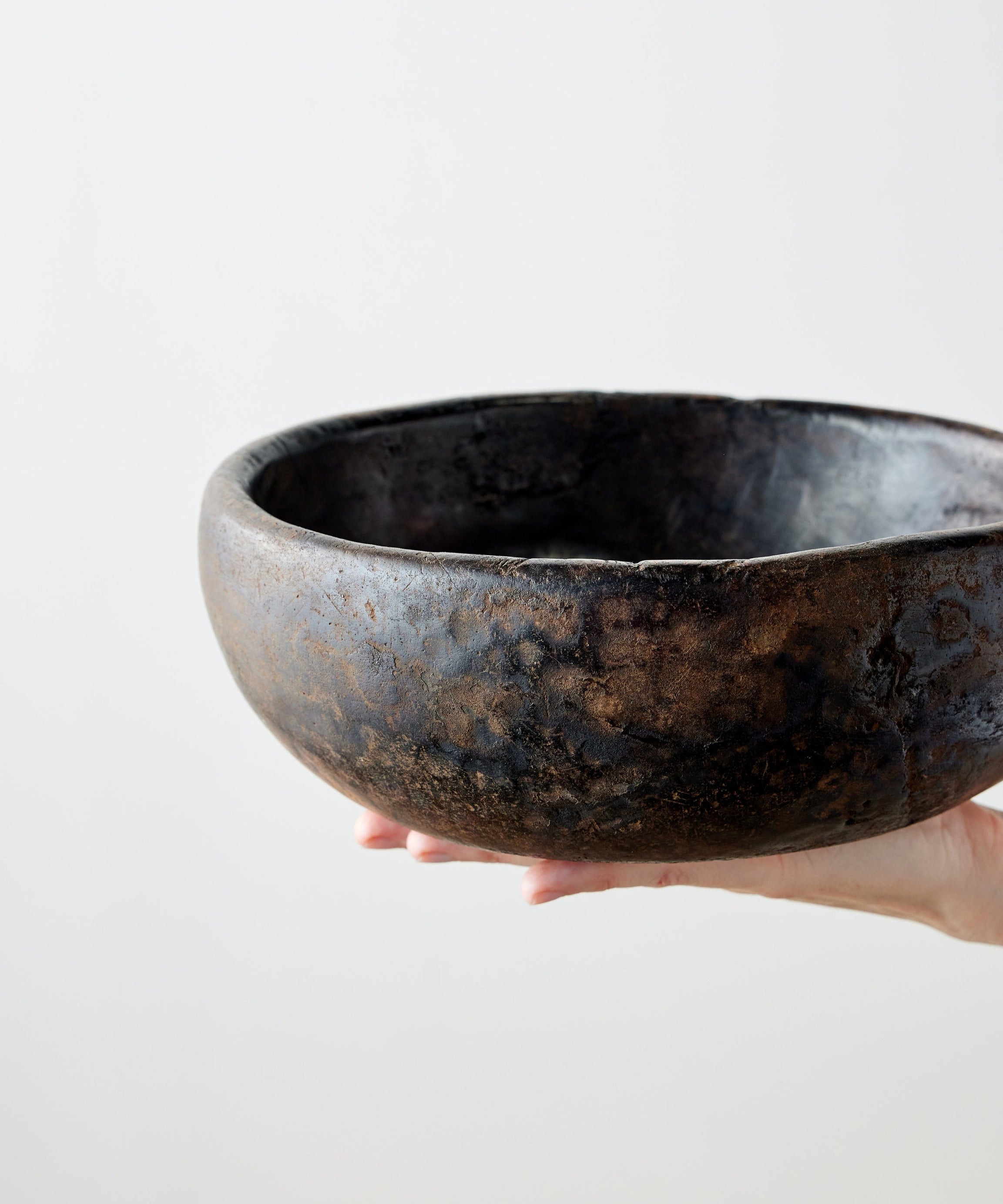 Vintage Iroko Wood Bowl