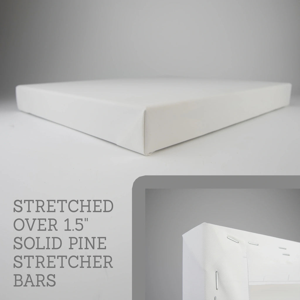 Large Foggy Forest Wall Art Set. Scandinavian Decor