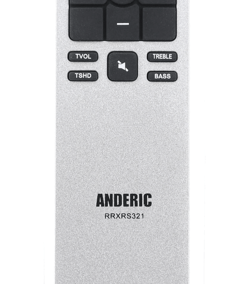 Anderic RRXRS321 Replacement Remote Control for Vizio Sound Bar XRS321-C and Similar Models