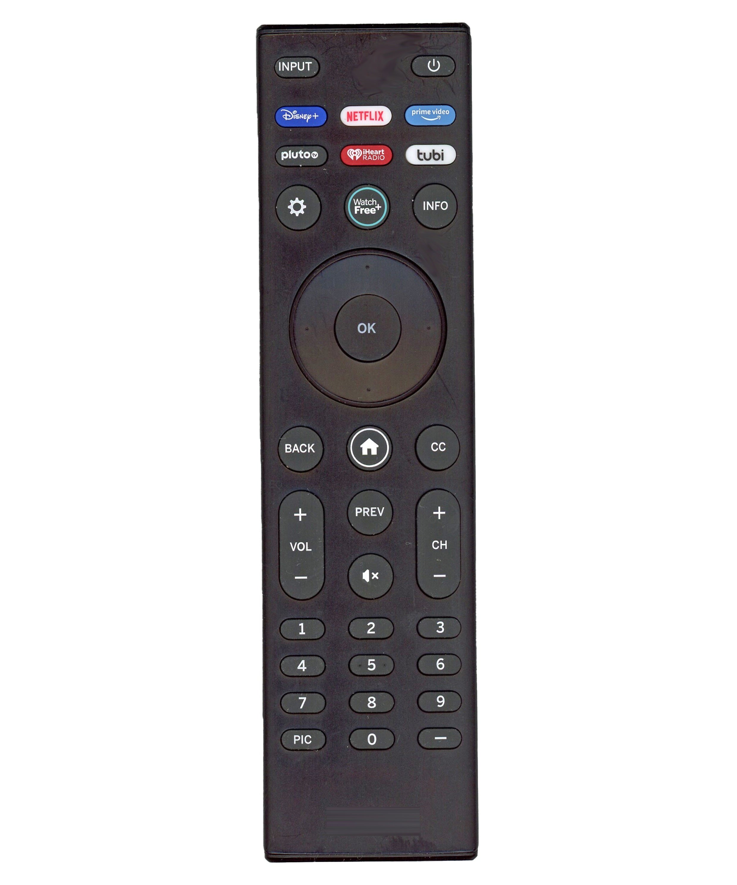 Vizio XRT140V4 Smartcast TV Remote Control - Disney +, Netflix, Prime Video, Pluto, Iheart Radio, Tubi - XRT140V4