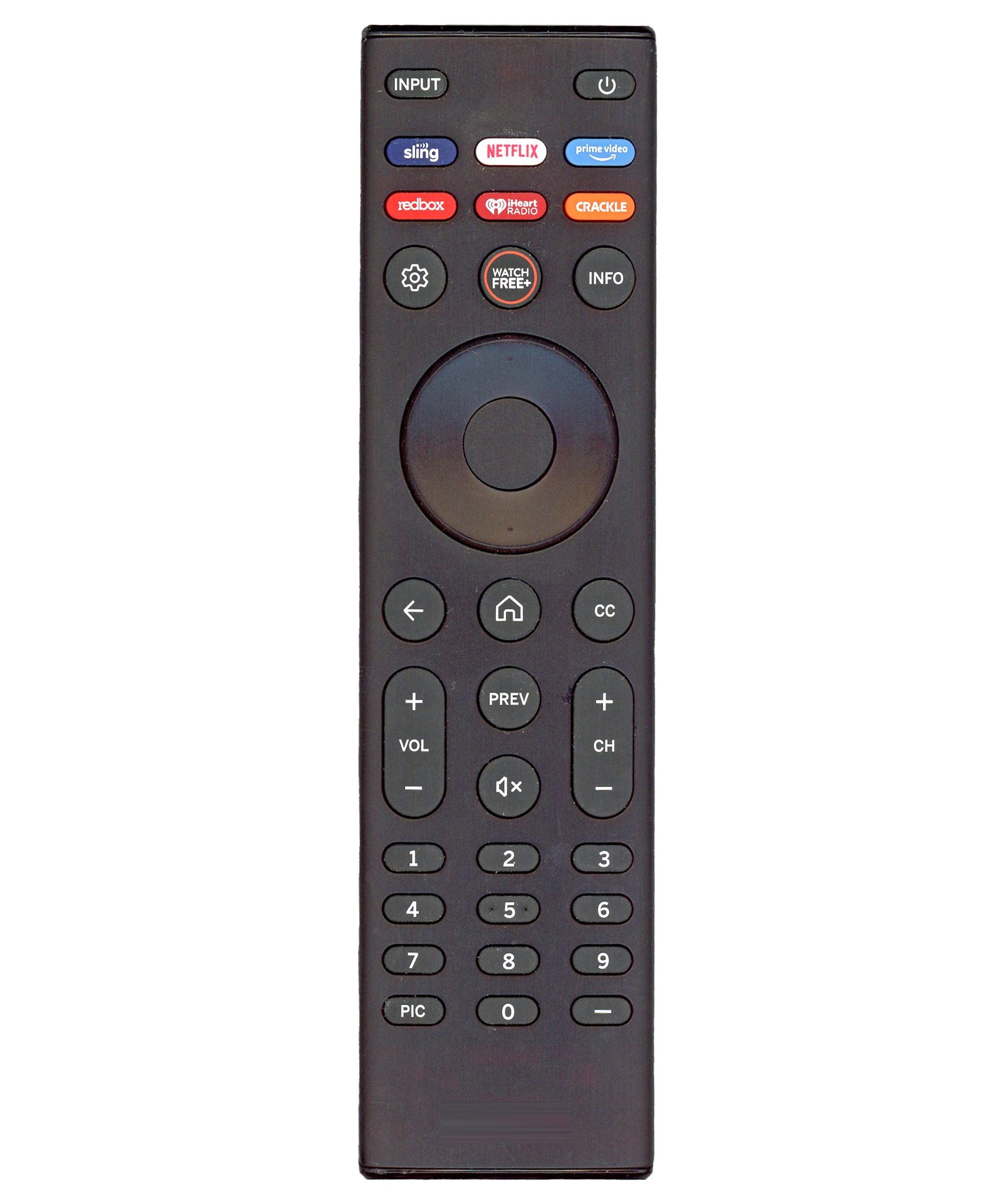 Vizio XRT140V6 SmartCast TV Remote Control | Sling | Netflix | Prime Video | Redbox | iHeartRadio | Crackle - XRT140V6