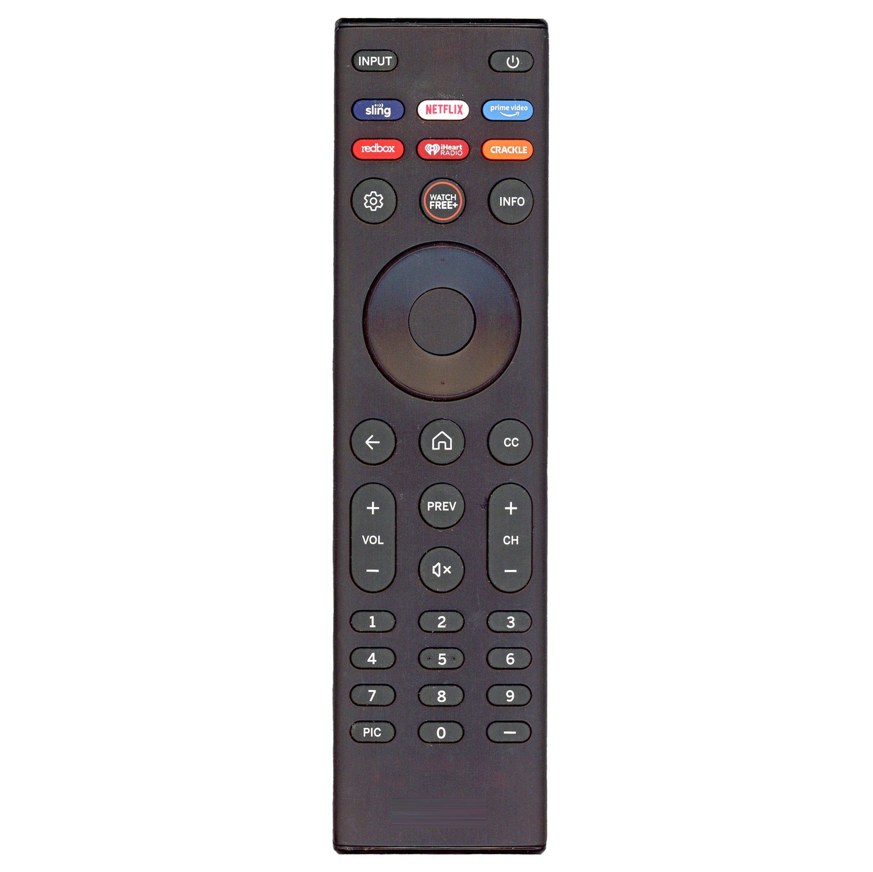 Vizio XRT140V6 SmartCast TV Remote Control | Sling | Netflix | Prime Video | Redbox | iHeartRadio | Crackle - XRT140V6