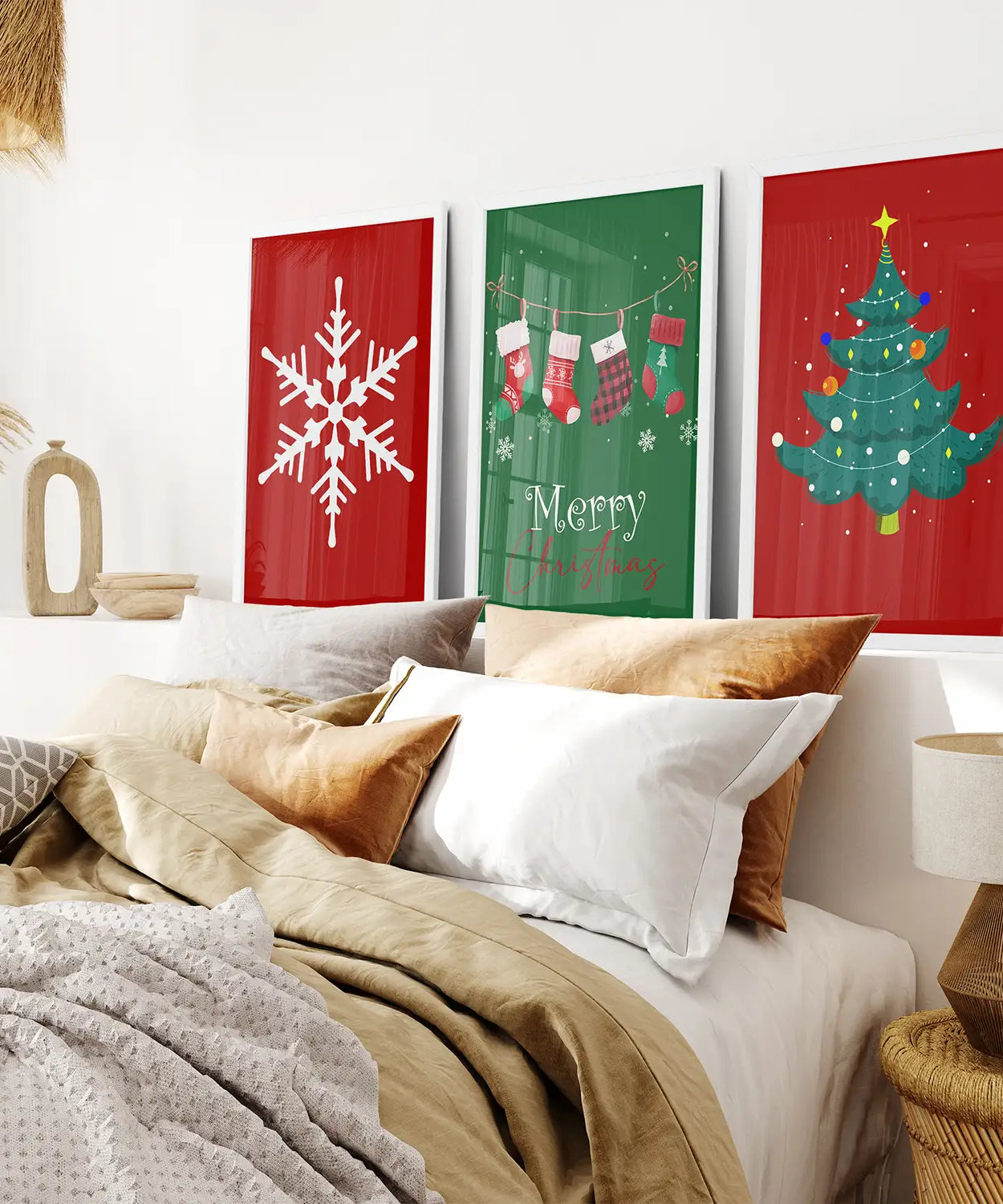 Moderne Weihnachtsdeko Kinderzimmer Wandkunstdrucke
