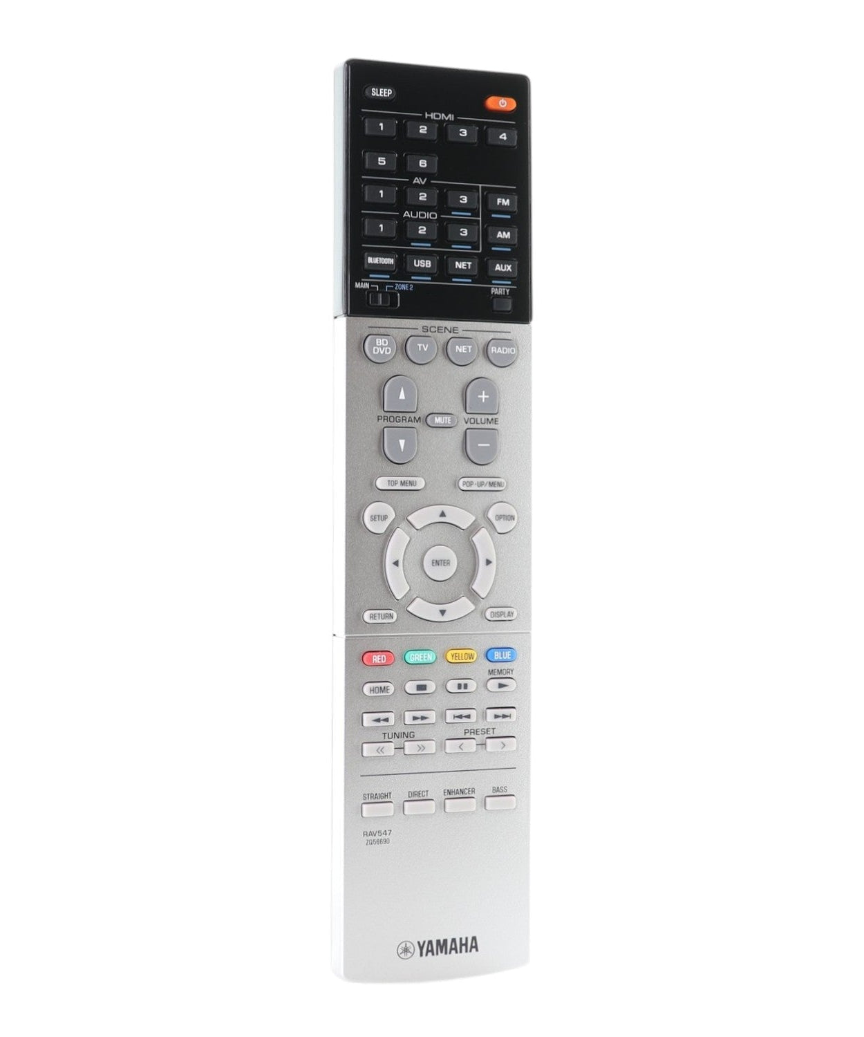 Yamaha RAV547 Slimline Network AV Receiver Remote Control | IR | No Programming Required - ZQ566900