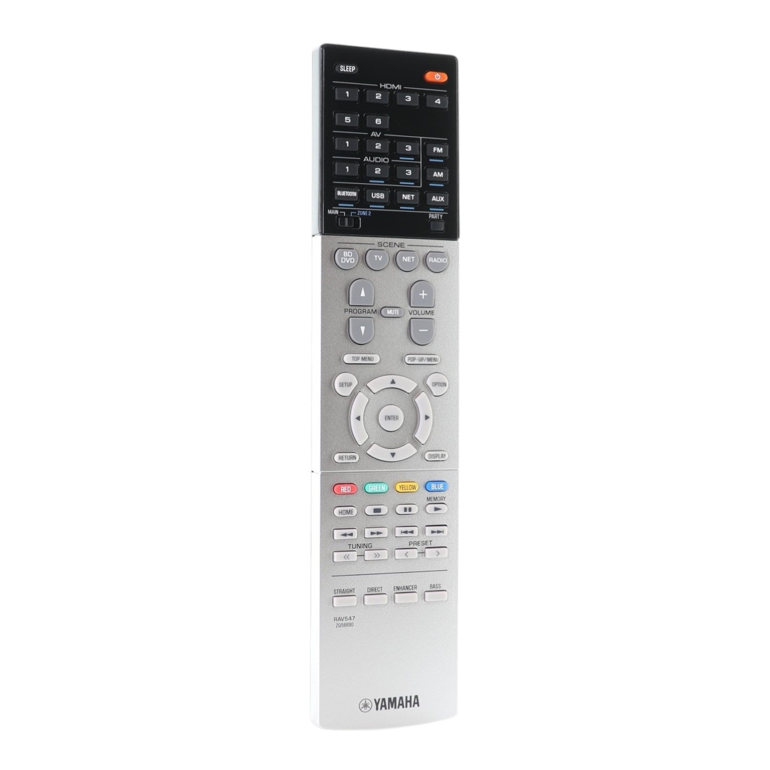 Yamaha RAV547 Slimline Network AV Receiver Remote Control | IR | No Programming Required - ZQ566900