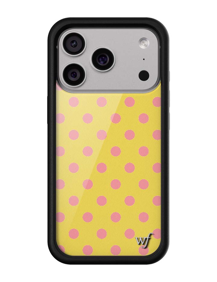 Polka Dot | Yellow and Pink iPhone Case