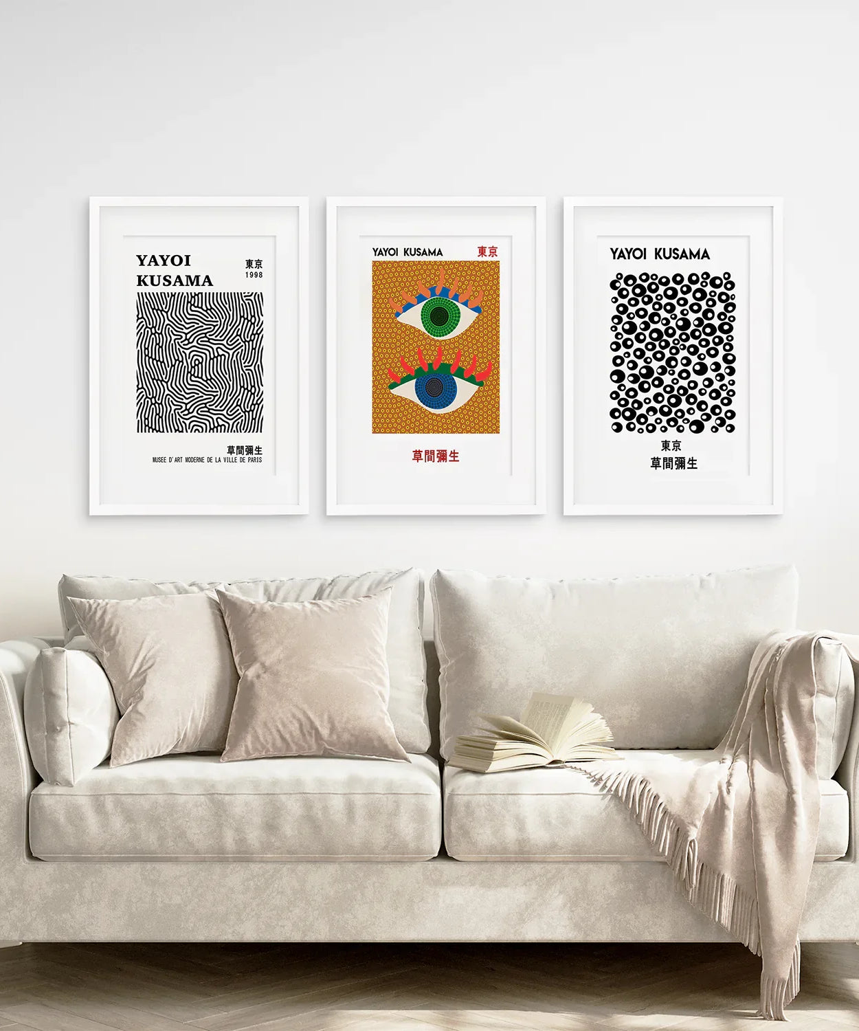 Japanische Yayoi Kusama Berühmte Wandkunst-Dekoration