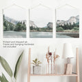 Yosemite Valley Triptych. US National Park Wall Art Prints