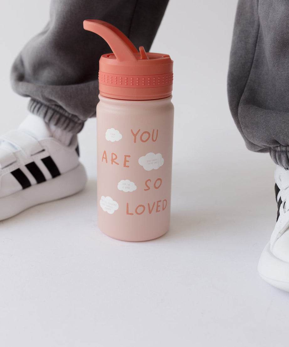 Du wirst so geliebt Kinder-Trinkflasche