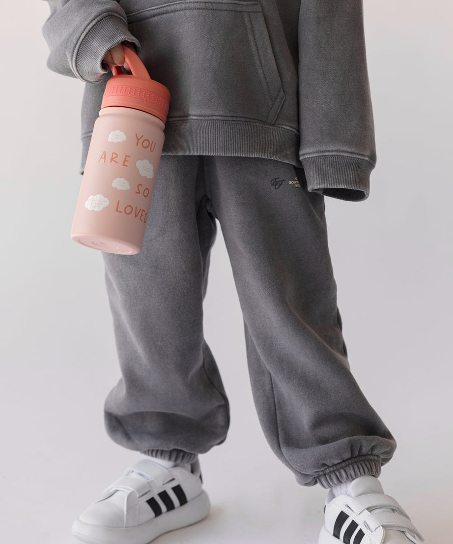 Du wirst so geliebt Kinder-Trinkflasche