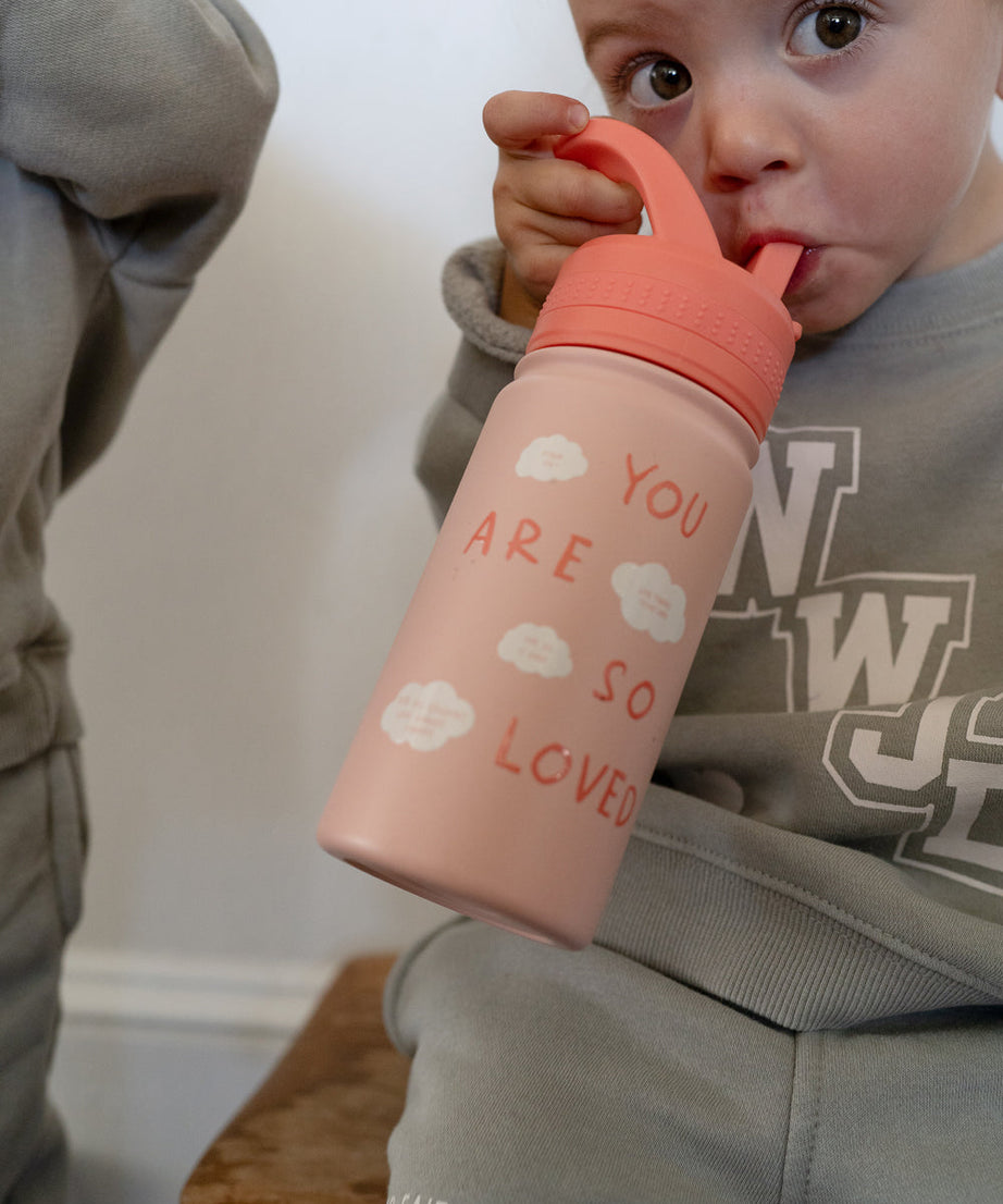 Du wirst so geliebt Kinder-Trinkflasche