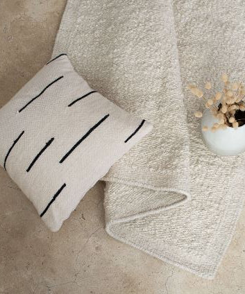 Zanzibar Hand-Loomed Wool Throw Pillow