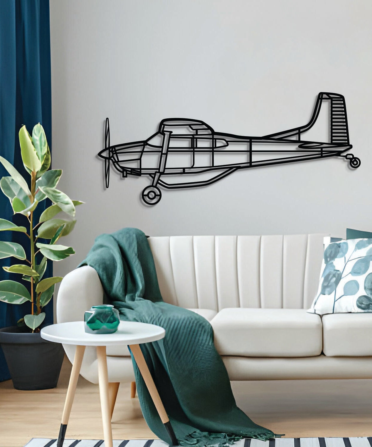 A185F Metallflugzeug-Wandkunst - NCP0512