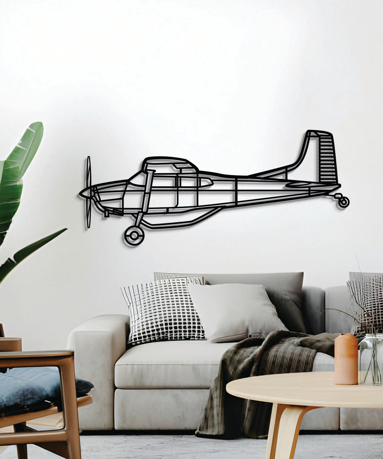 A185F Metallflugzeug-Wandkunst - NCP0512