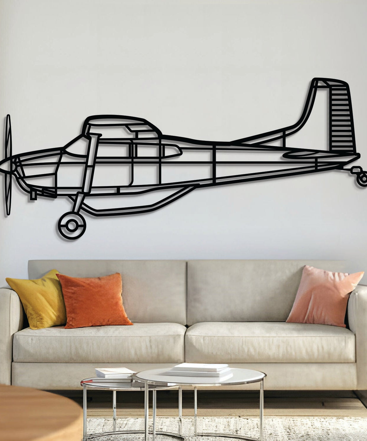 A185F Metallflugzeug-Wandkunst - NCP0512