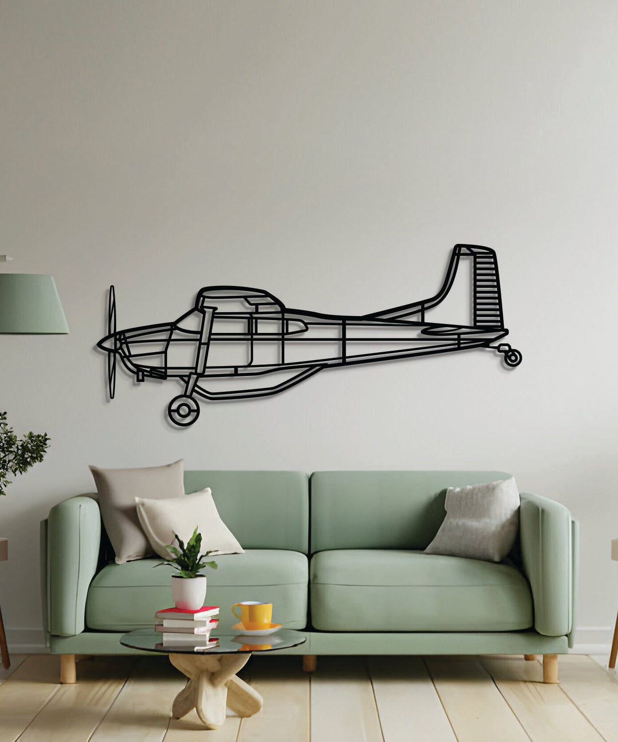 A185F Metallflugzeug-Wandkunst - NCP0512