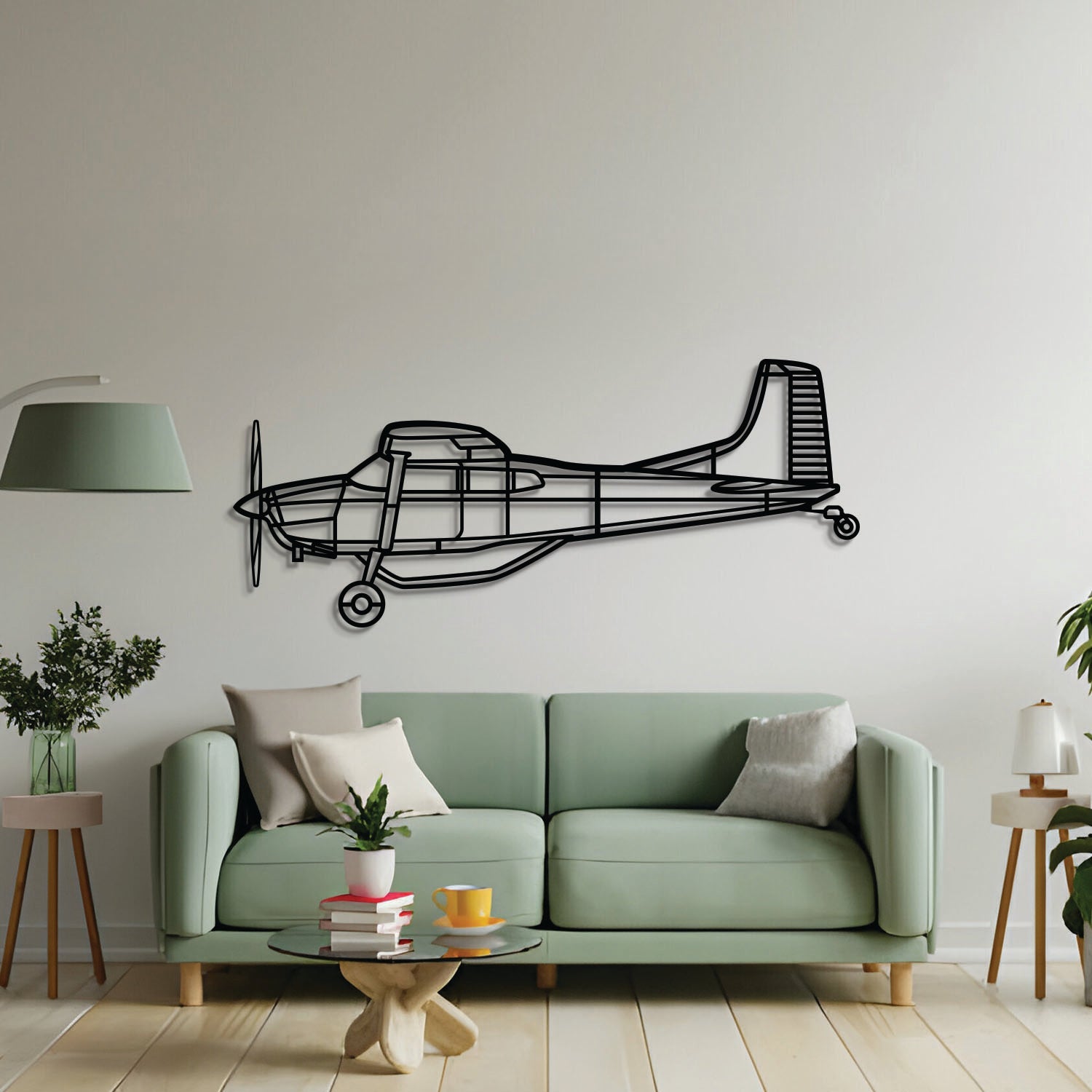 A185F Metallflugzeug-Wandkunst - NCP0512