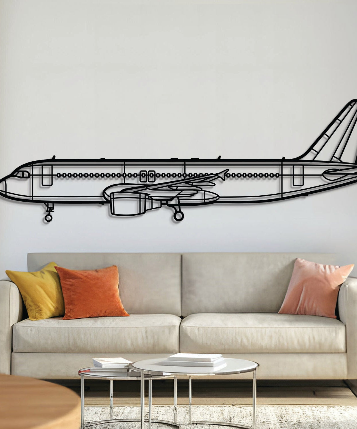A320 CFM56 Metall Flugzeug Wandkunst - NCP0161