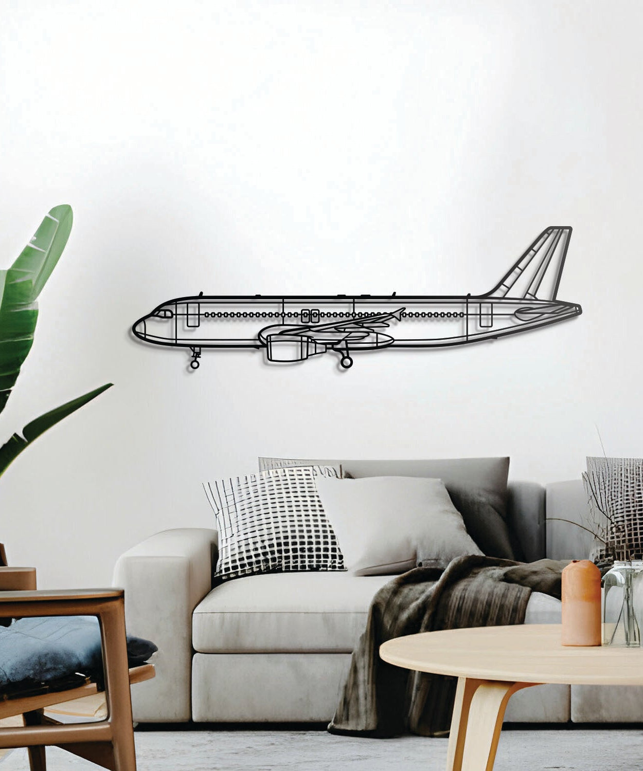 A320 CFM56 Metall Flugzeug Wandkunst - NCP0161