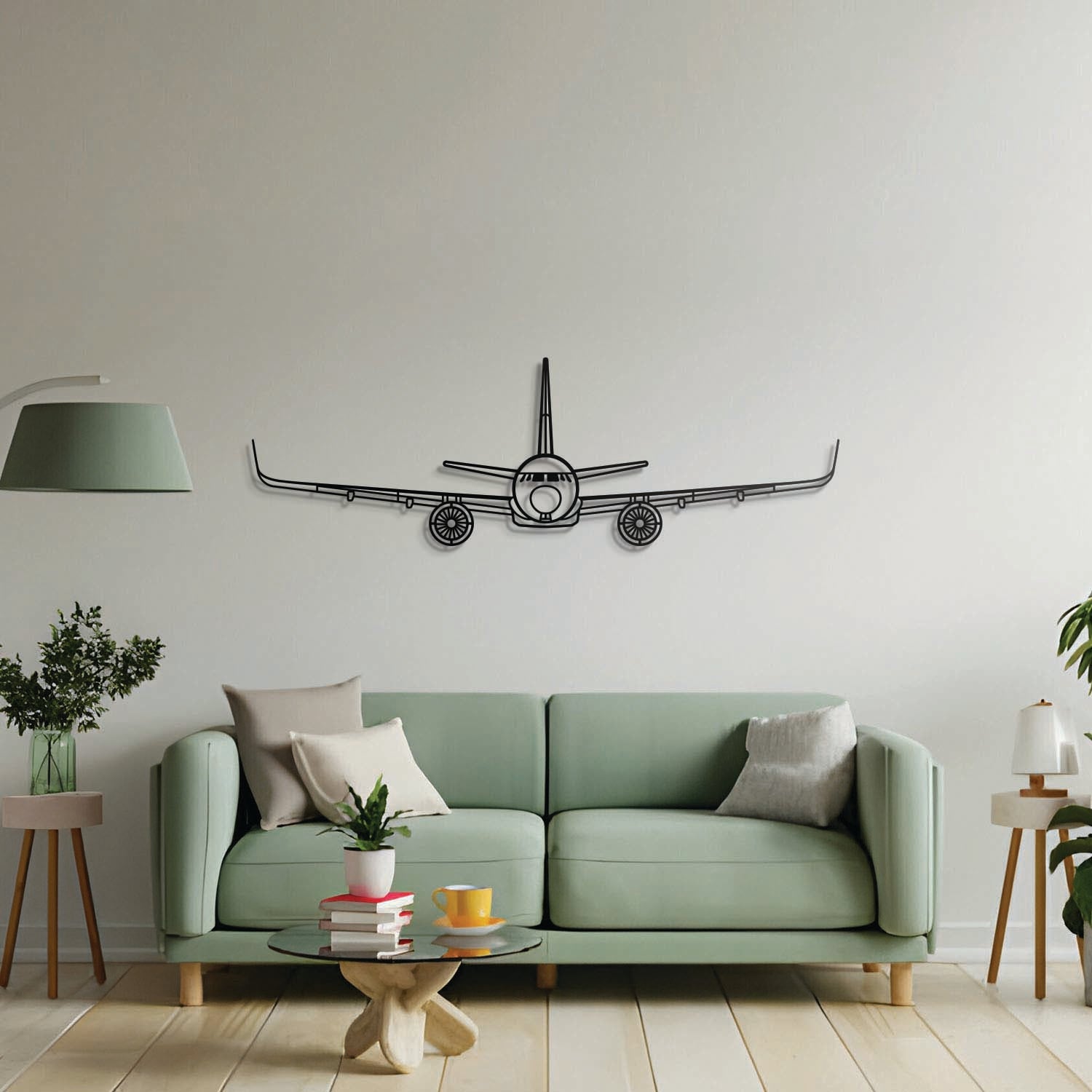 A320 Neo Front Metal Aircraft Wall Art - NCP0406
