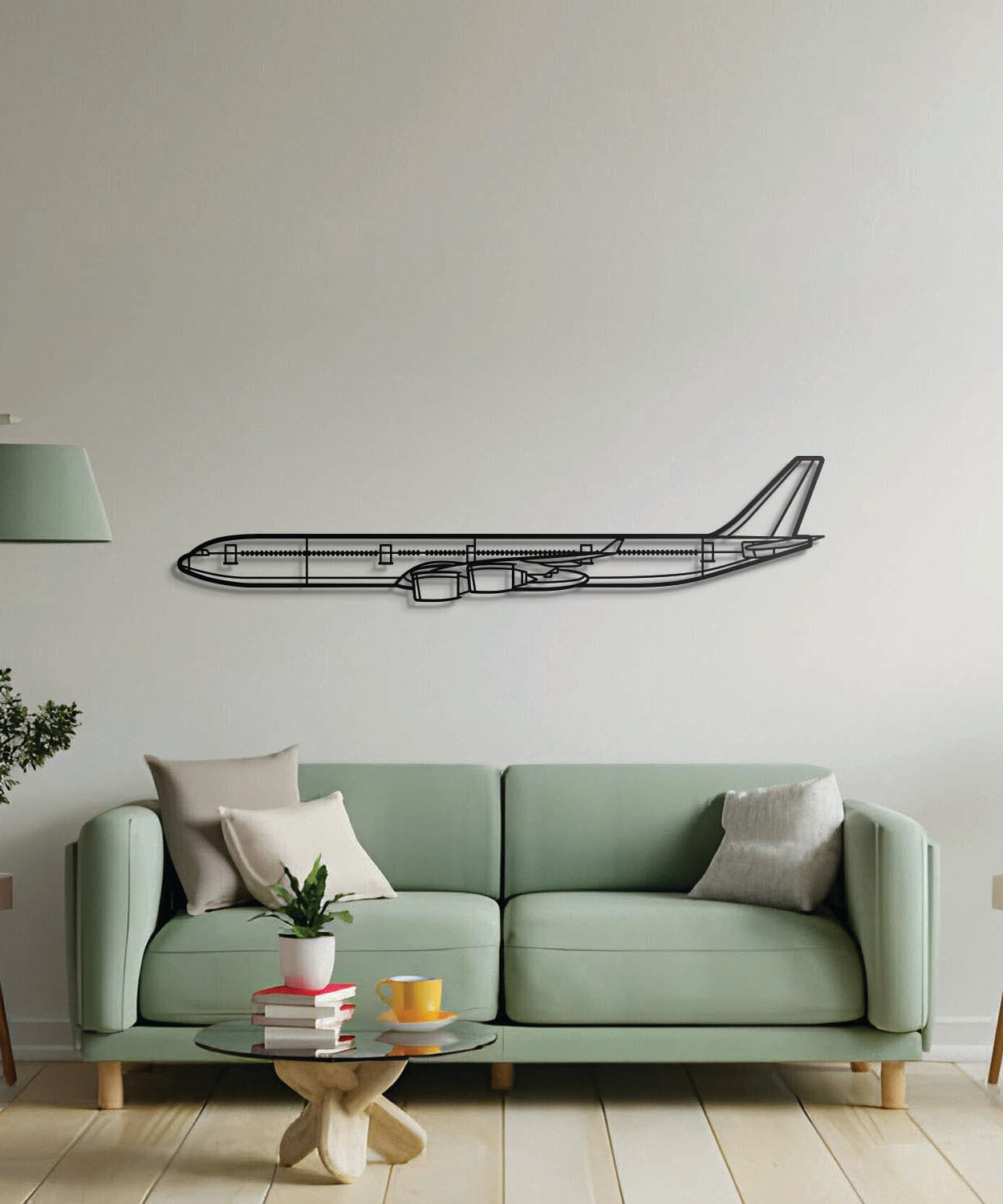 A340-600 Metallflugzeug Wandkunst - NCP0408