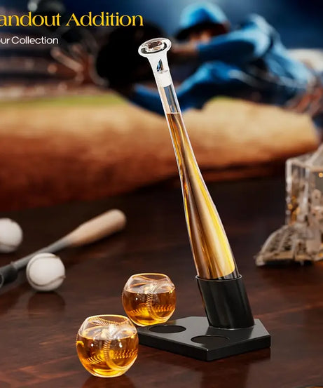 Home Run Baseball Decanter Set