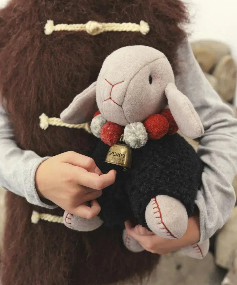 Large Wool Lamb Toy