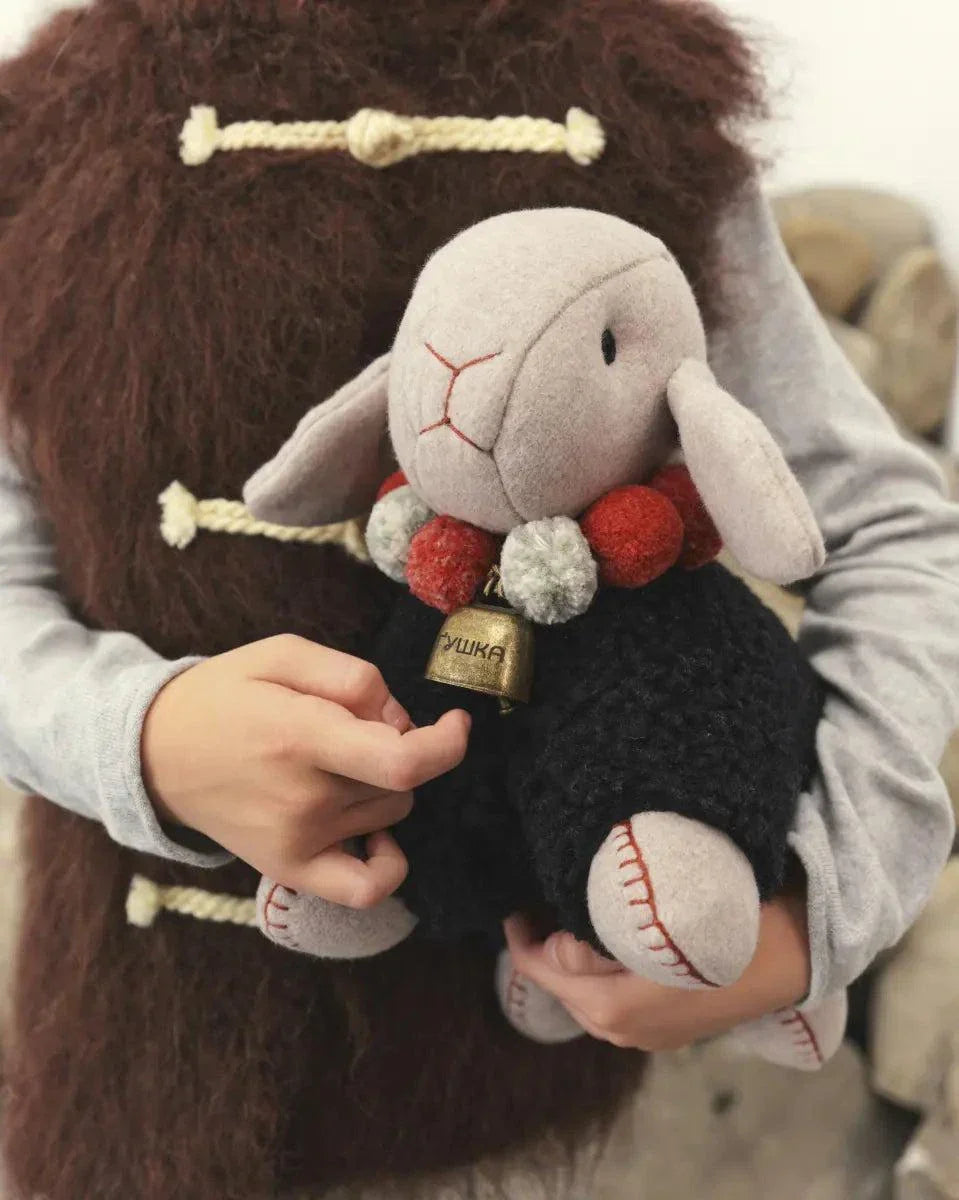 Large Wool Lamb Toy
