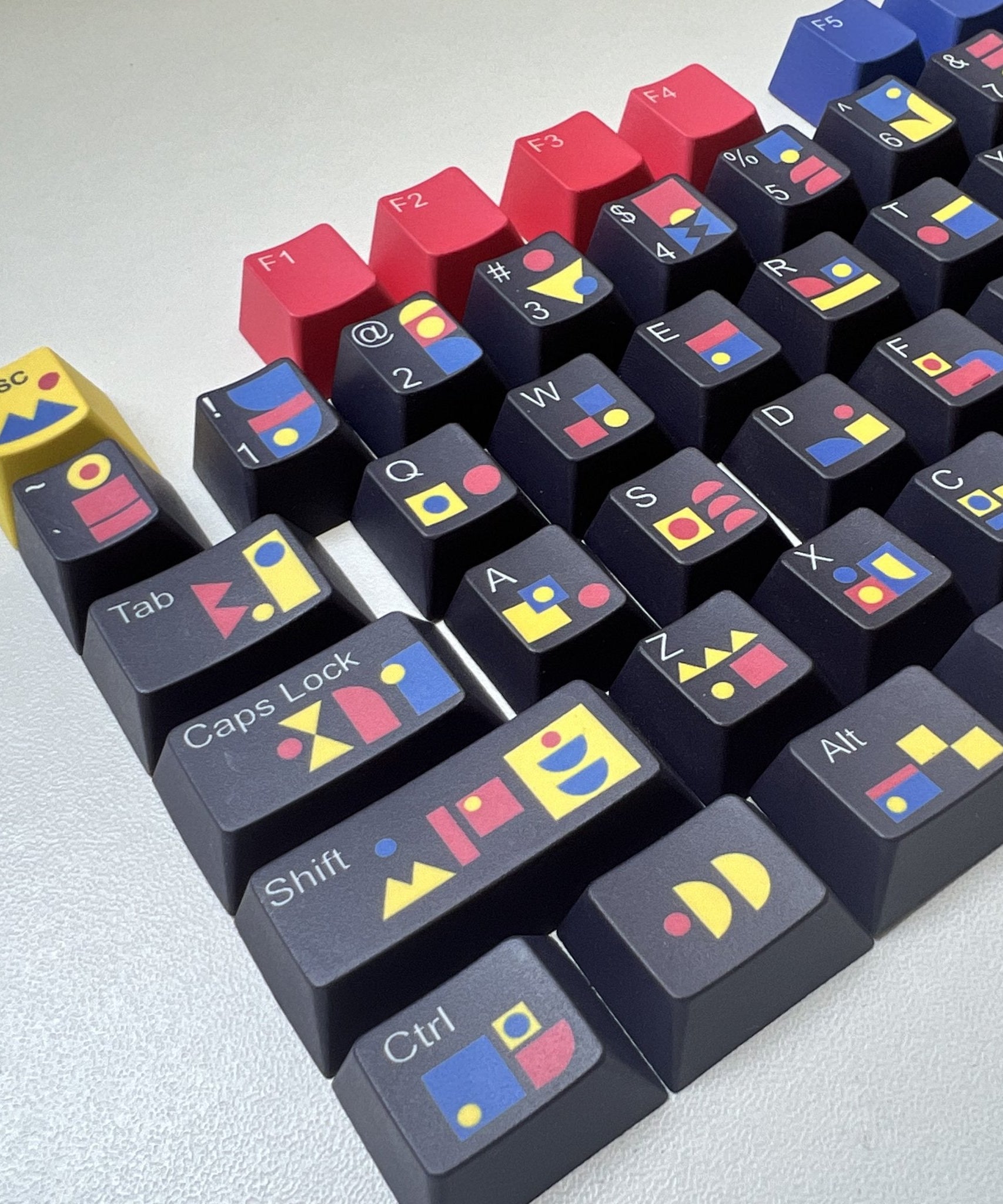 Abstract Modern Keycap Set | Designed by Raquel Colachagua