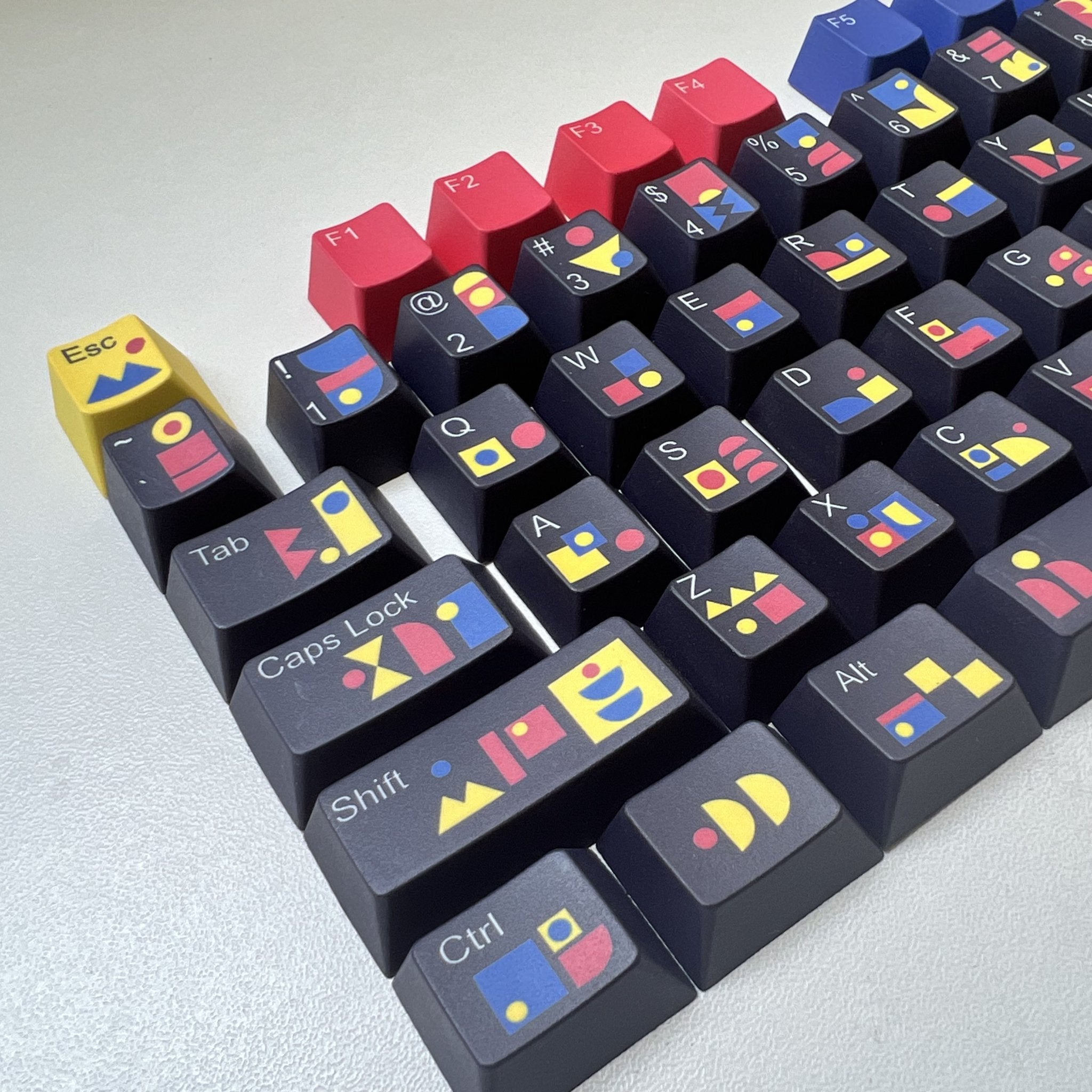 Abstract Modern Keycap Set | Designed by Raquel Colachagua