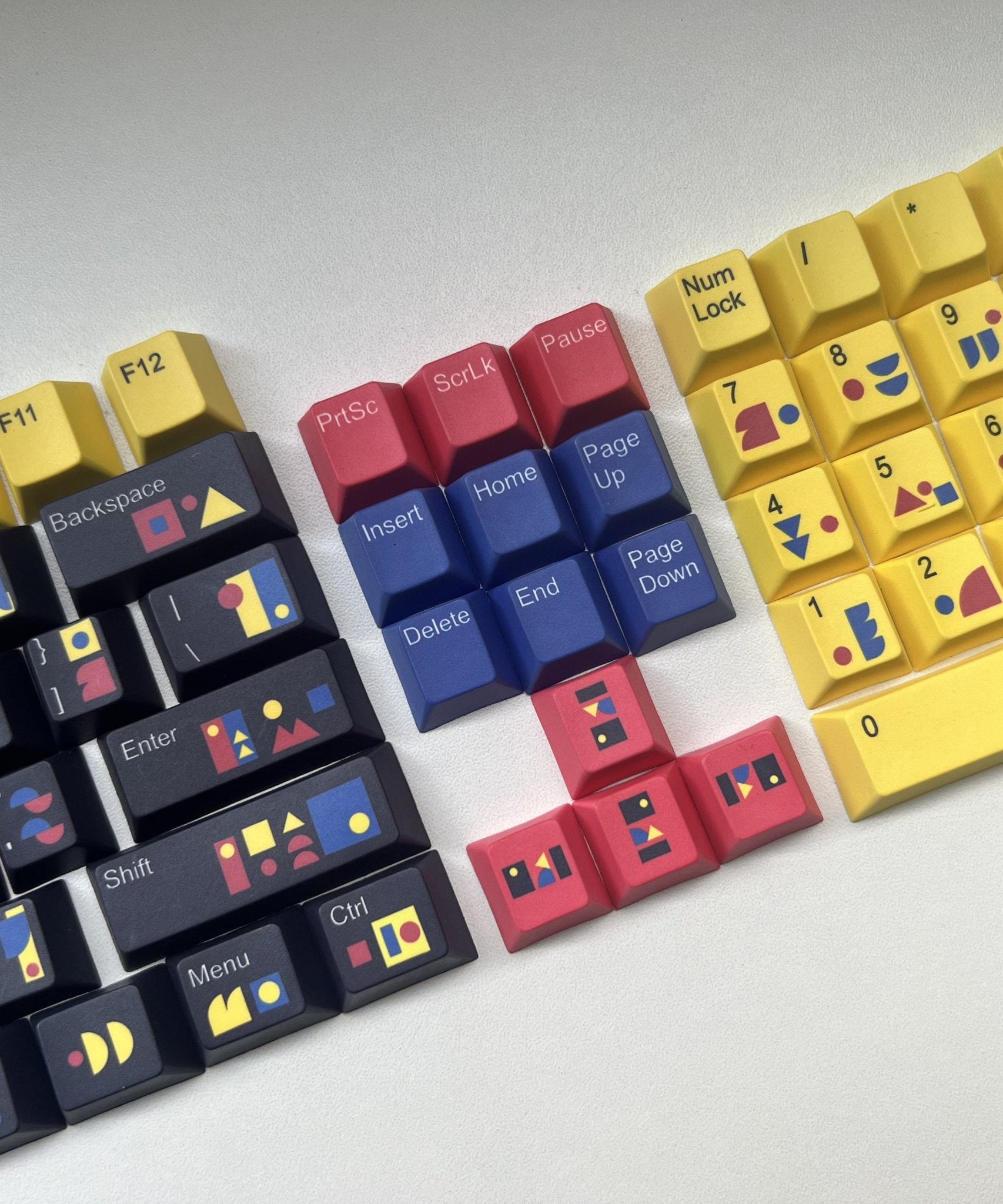 Abstract Modern Keycap Set | Designed by Raquel Colachagua