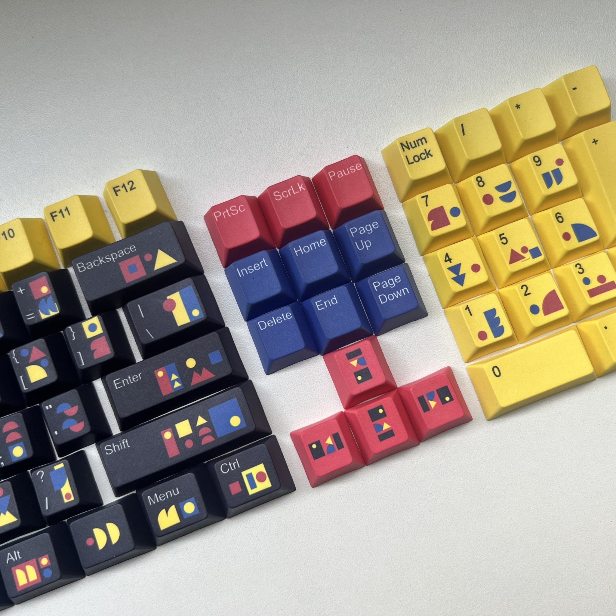 Abstract Modern Keycap Set | Designed by Raquel Colachagua