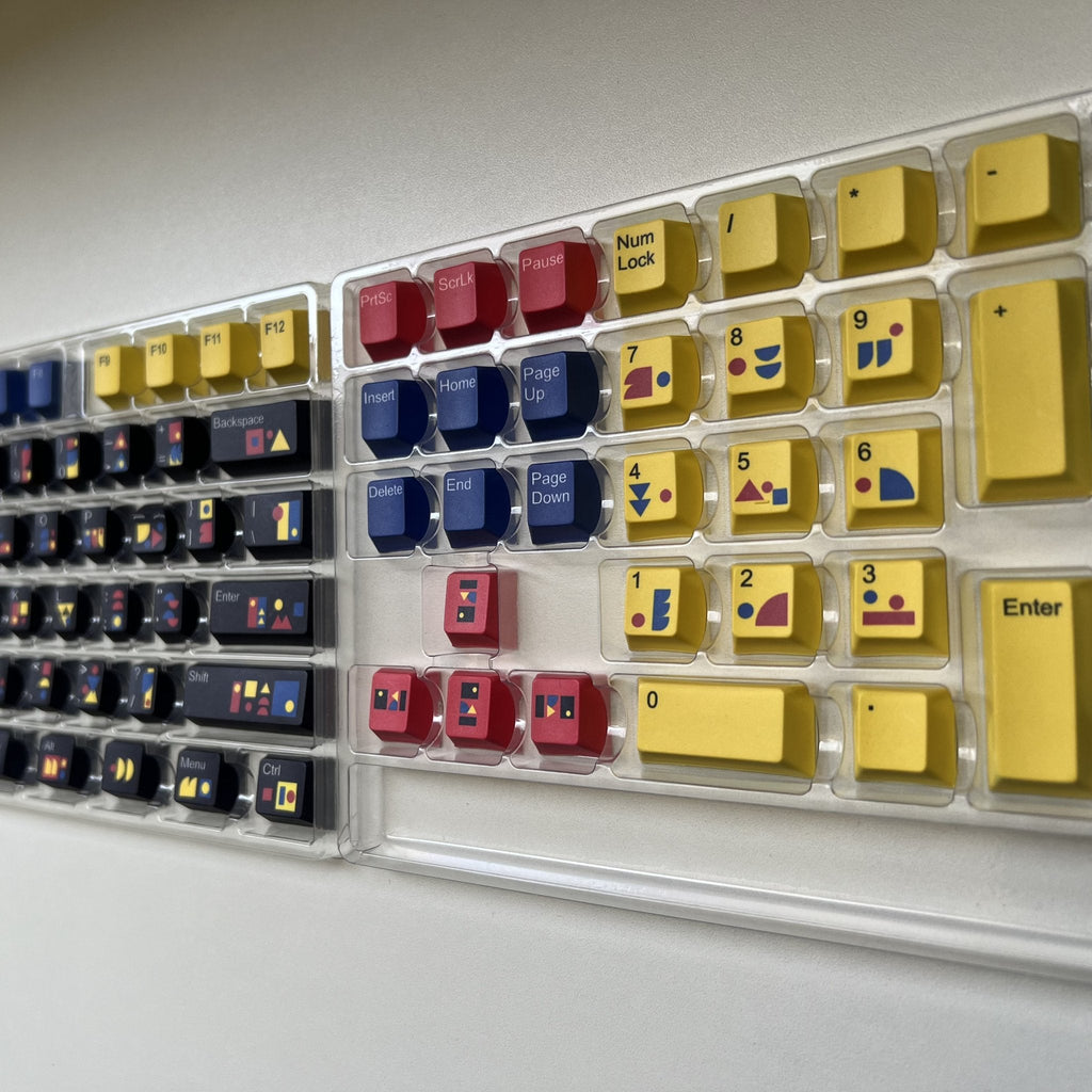 Abstract Modern Keycap Set | Designed by Raquel Colachagua