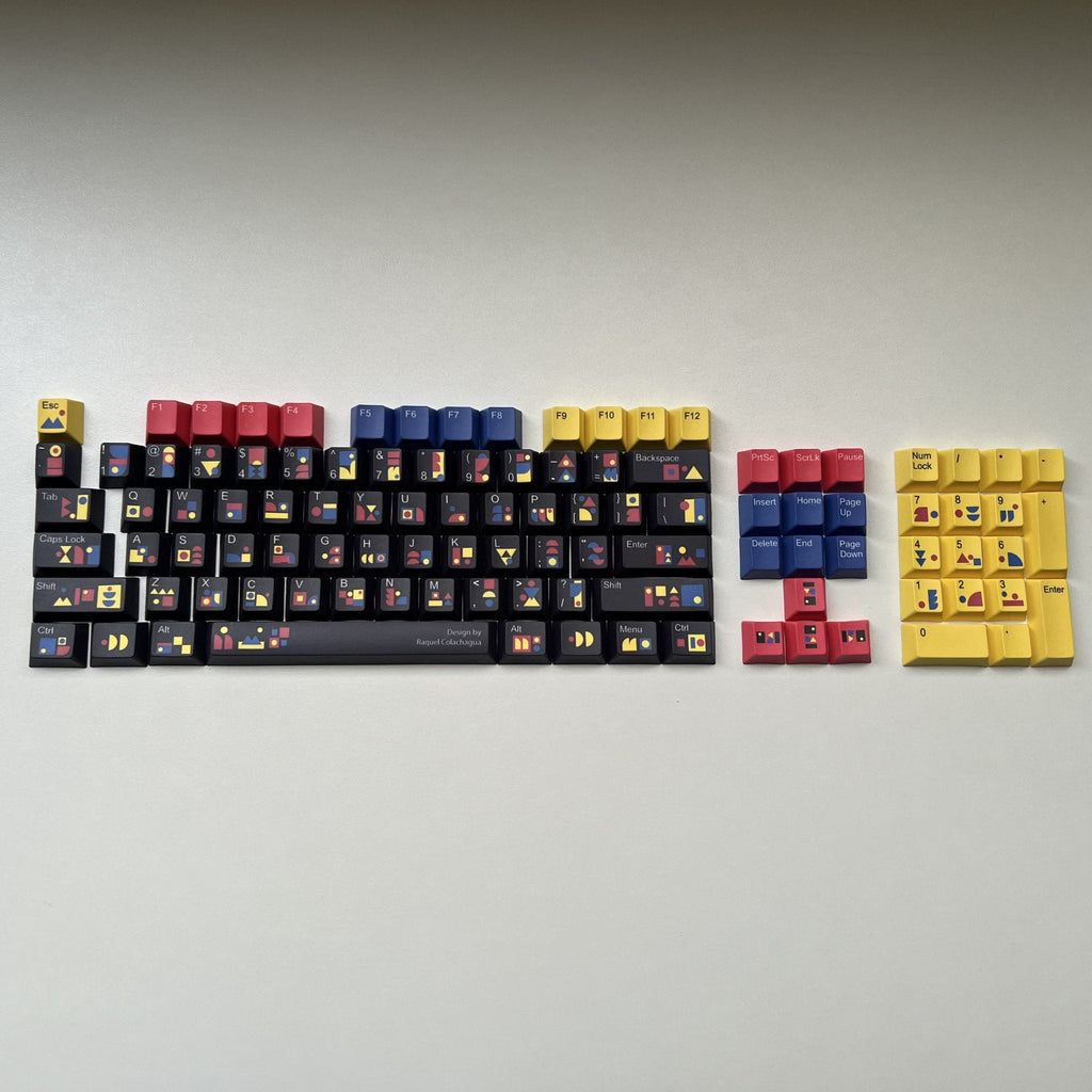 Abstract Modern Keycap Set | Designed by Raquel Colachagua