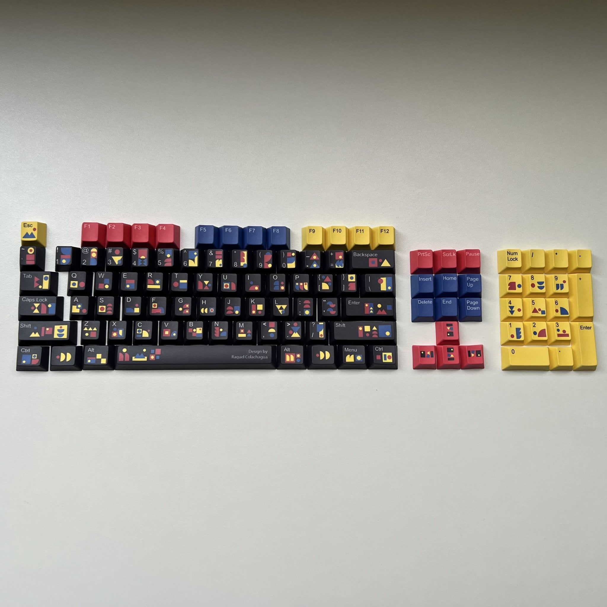 Abstract Modern Keycap Set | Designed by Raquel Colachagua