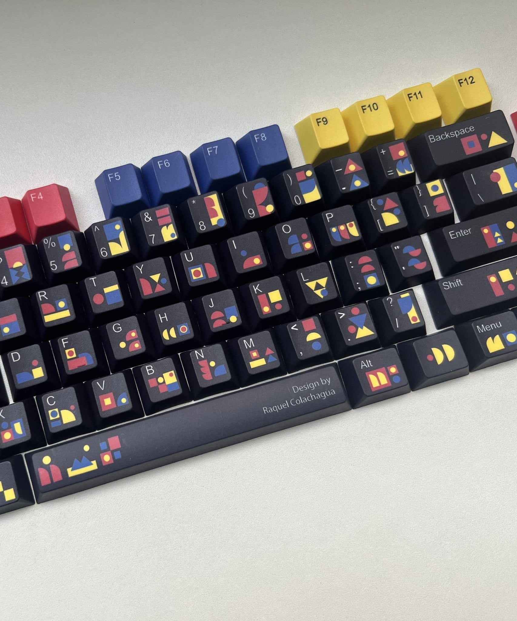 Abstract Modern Keycap Set | Designed by Raquel Colachagua