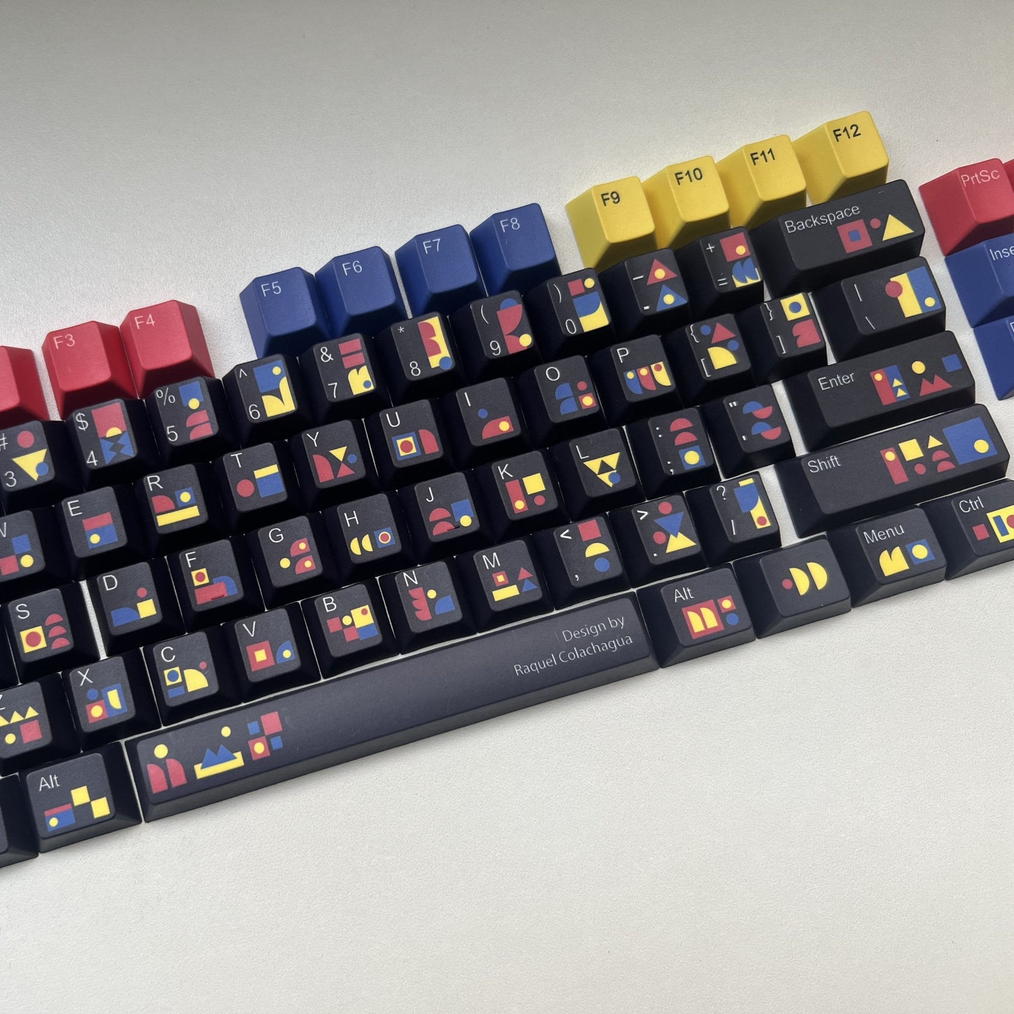 Abstract Modern Keycap Set | Designed by Raquel Colachagua