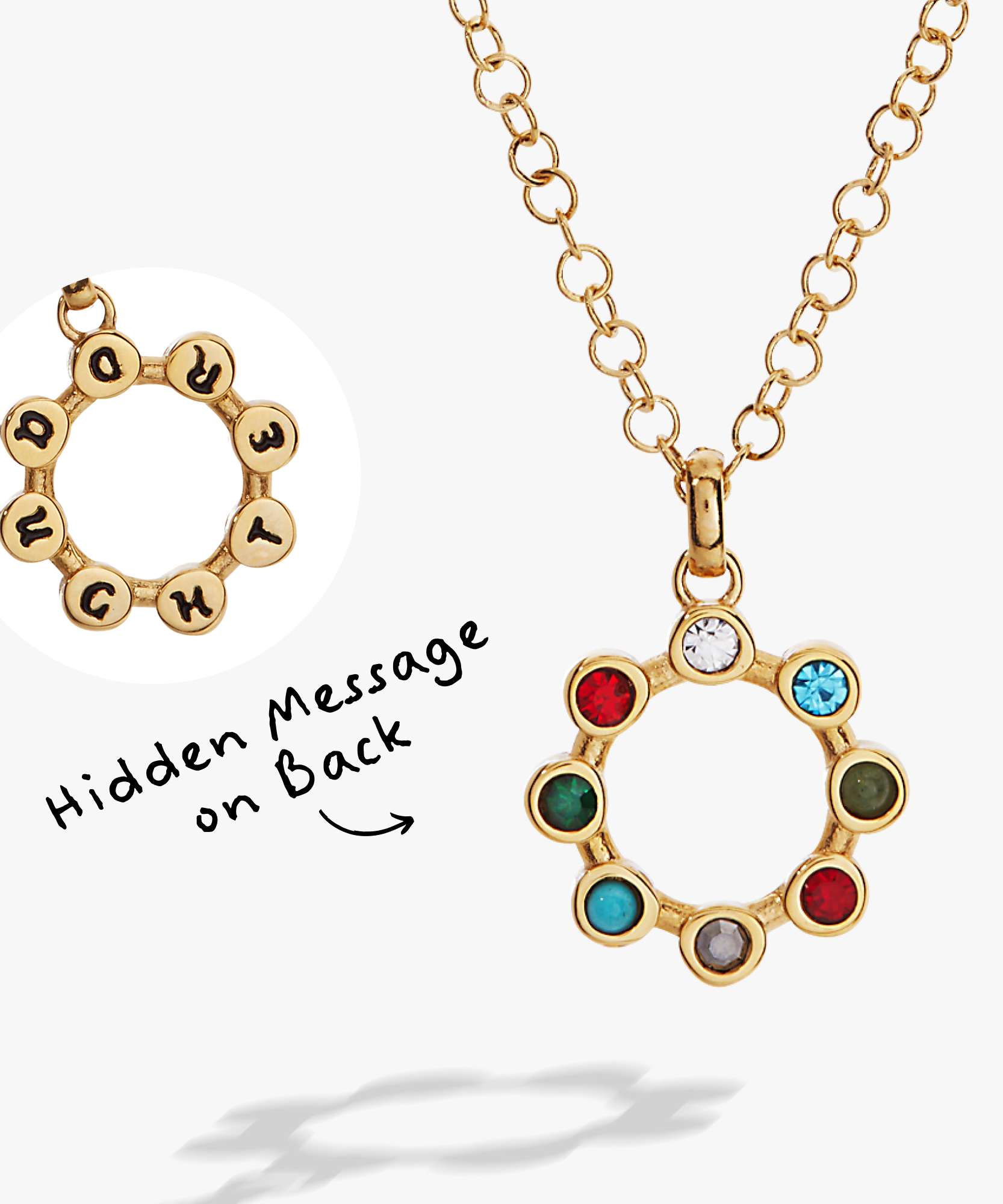 Daughter Hidden Message Acrostic Necklace