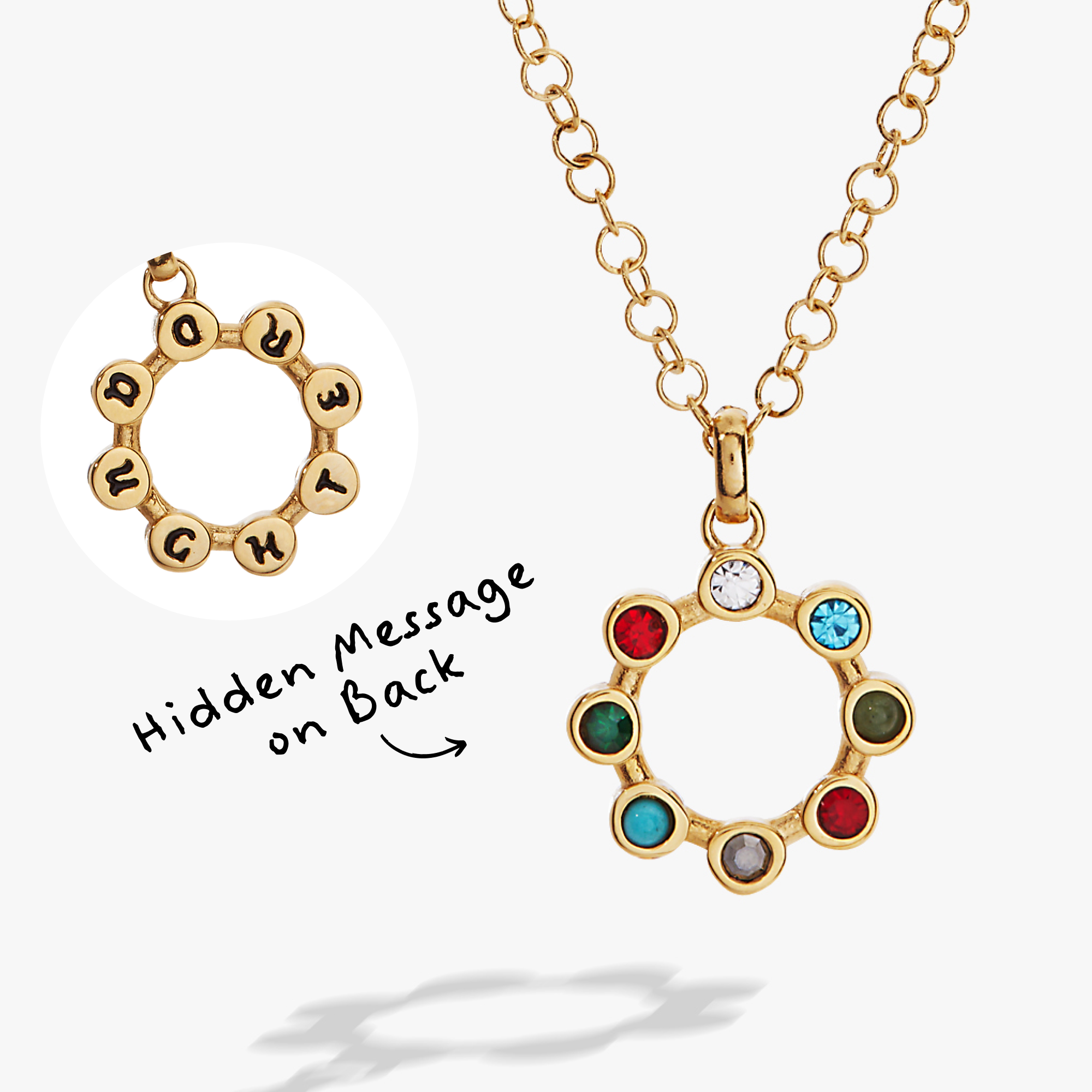 Daughter Hidden Message Acrostic Necklace