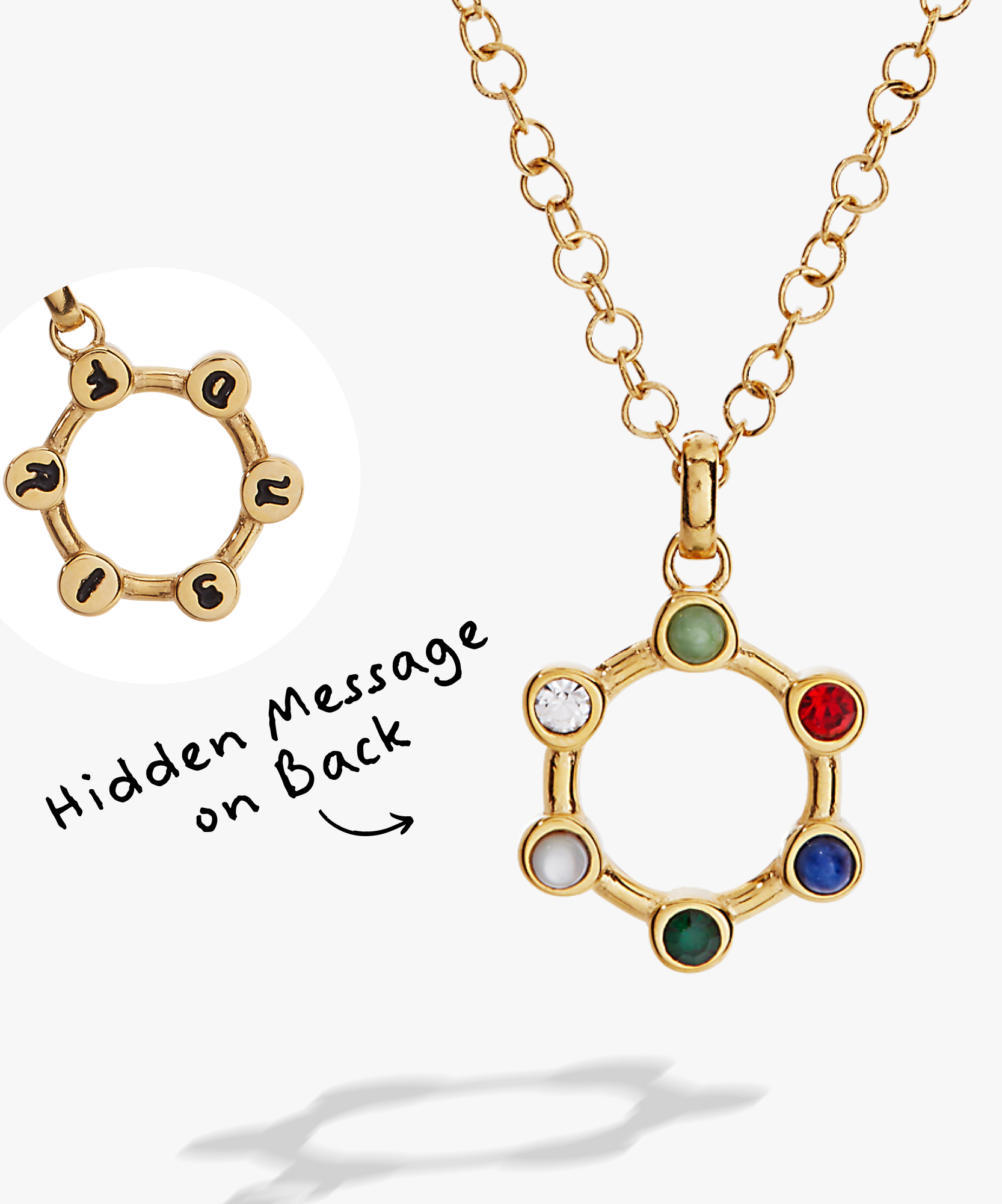 Friend Hidden Message Acrostic Necklace