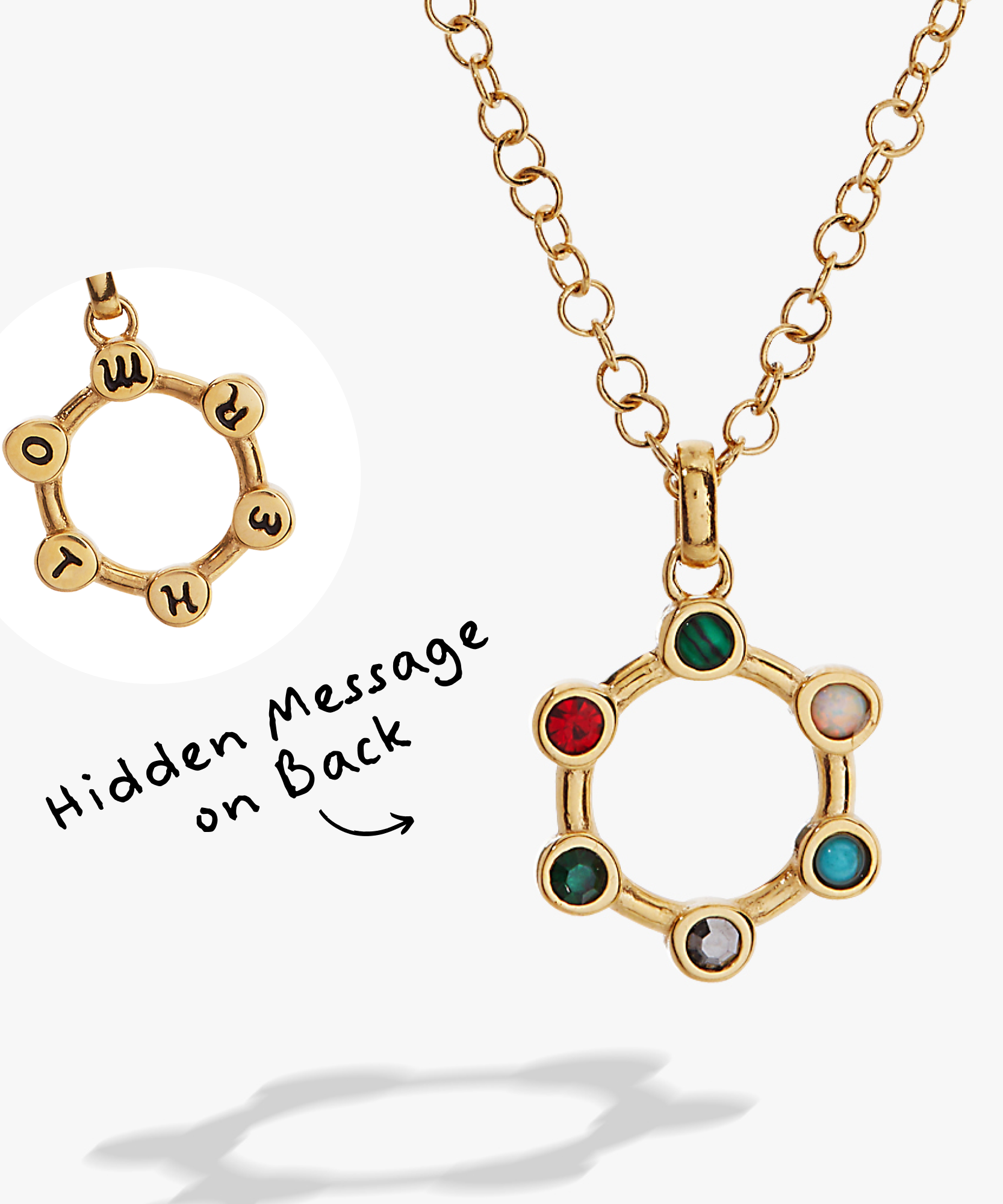 Mother Hidden Message Acrostic Necklace