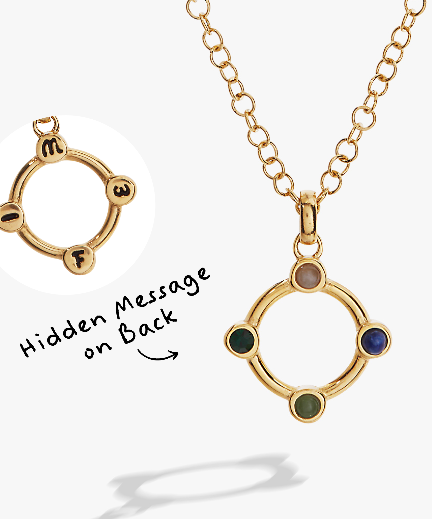 Wife Hidden Message Acrostic Necklace