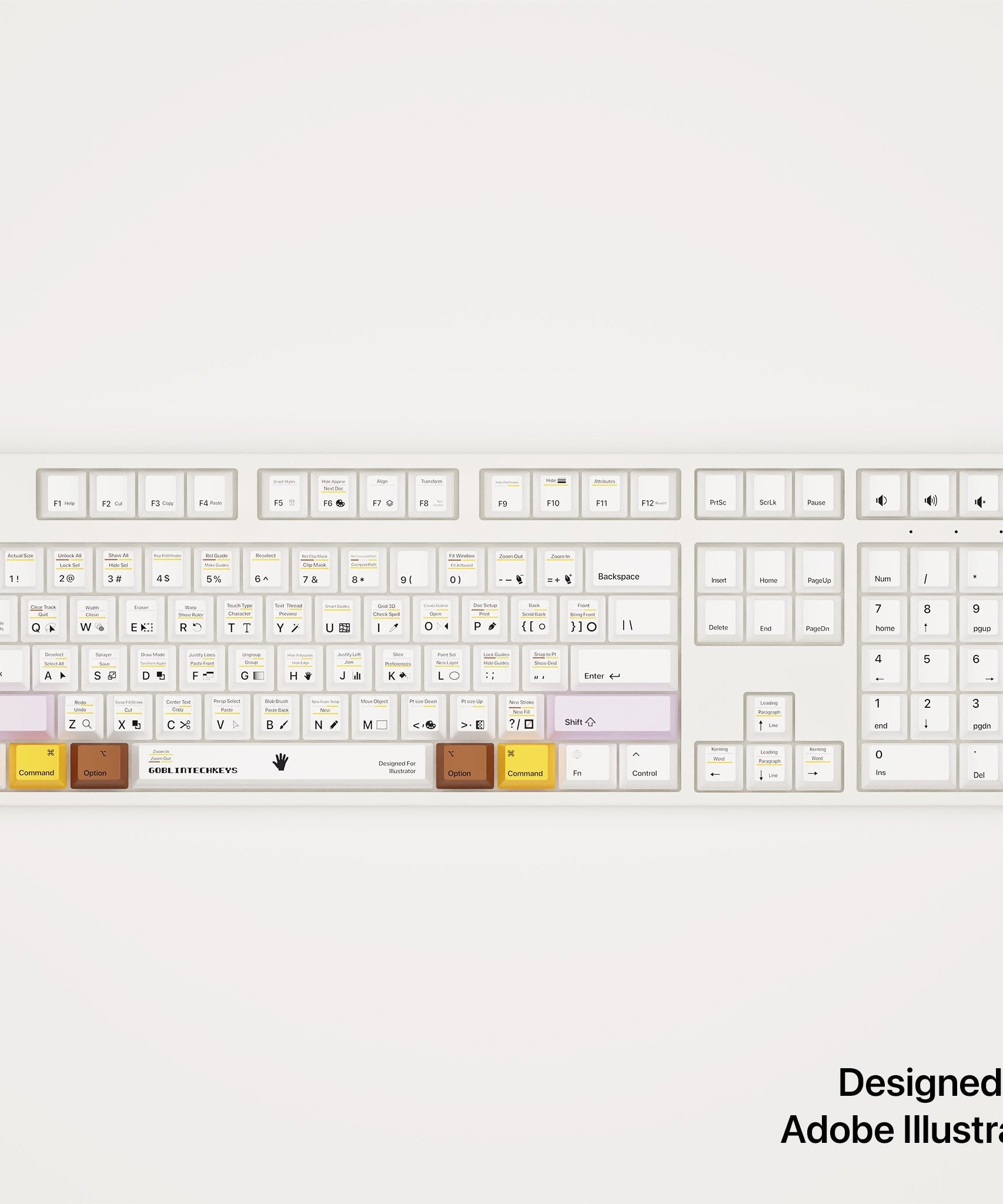 Adobe Illustrator Shortcut Key Mechanical Keyboard [MAC & PC] | Wireless & RGB Backlit