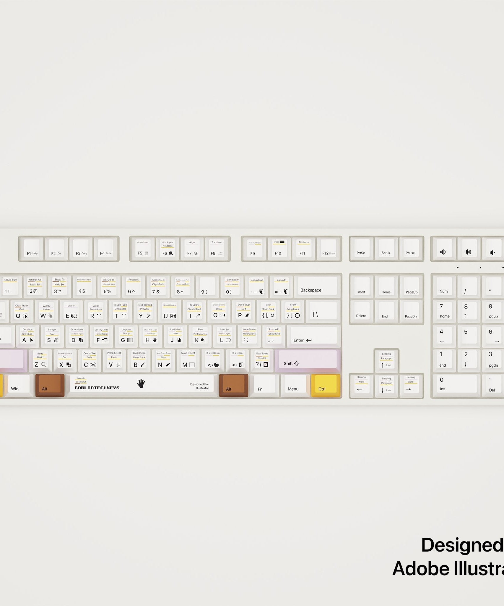 Adobe Illustrator Shortcut Key Mechanical Keyboard [MAC & PC] | Wireless & RGB Backlit