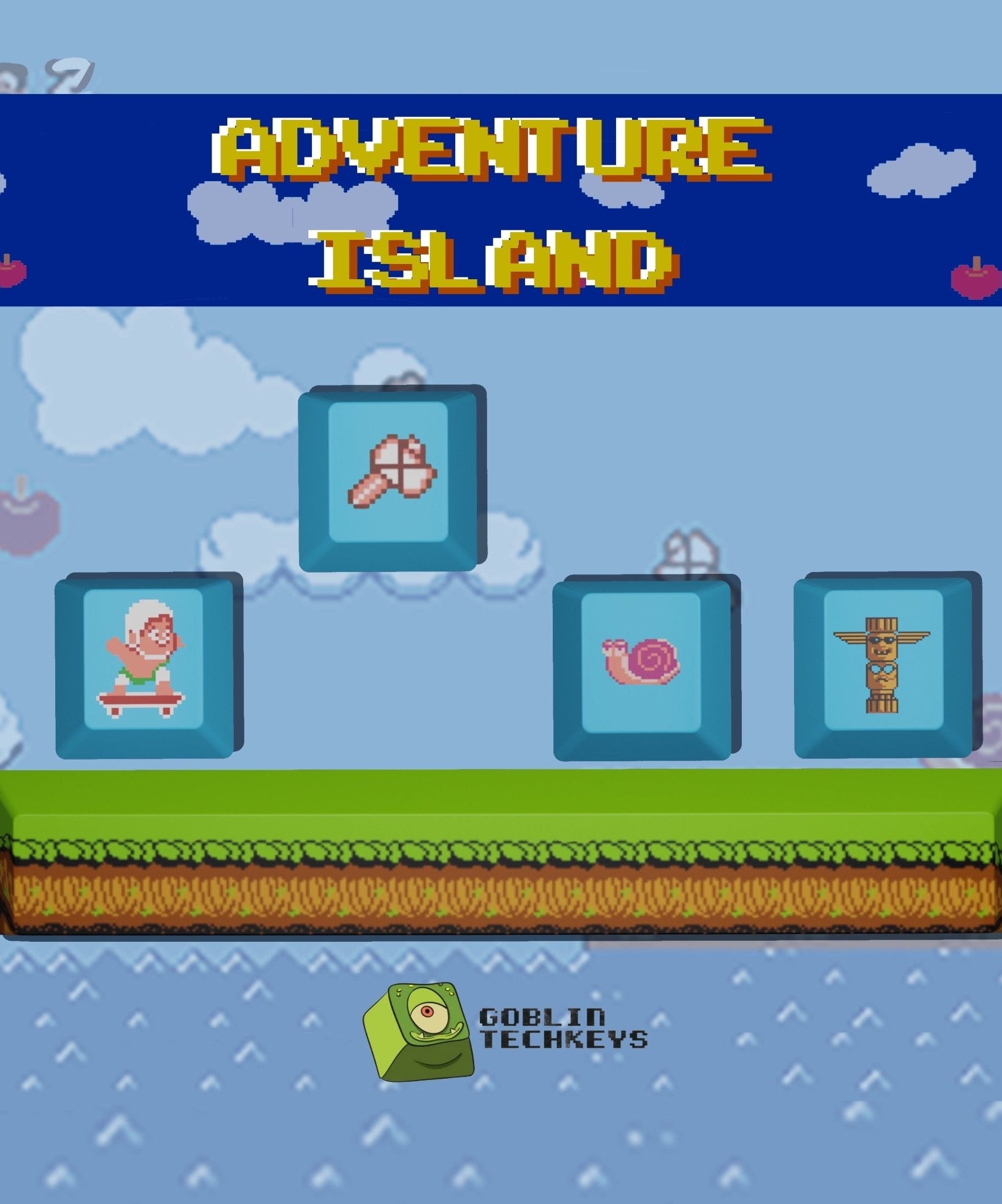 Adventure island keycap set